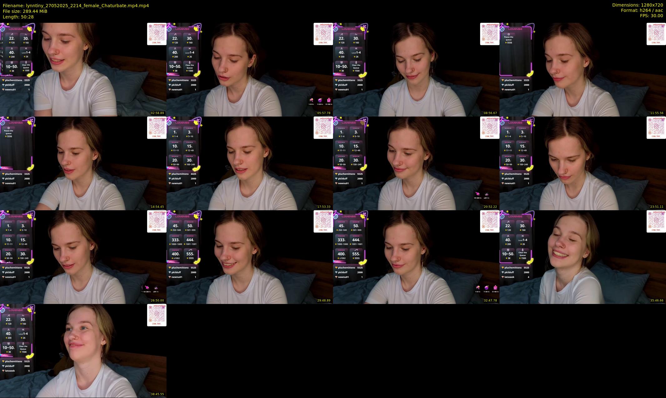 lynntiny — 51 minute Chaturbate female cam show recording, 720p, May 27, 2025