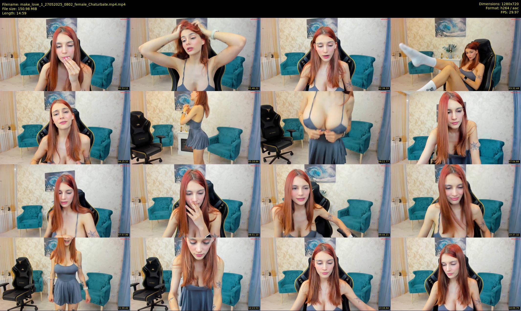 make_love_1 — 15 minute Chaturbate female cam show recording, 720p, May 27, 2025