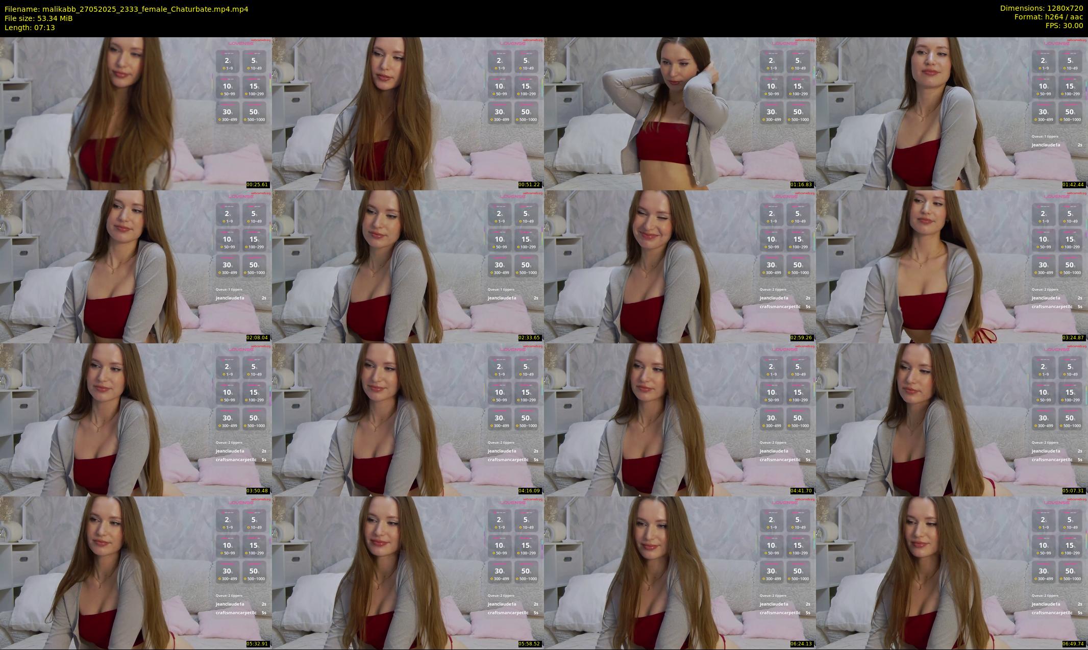 malikabb — 8 minute Chaturbate female cam show recording, 720p, May 27, 2025