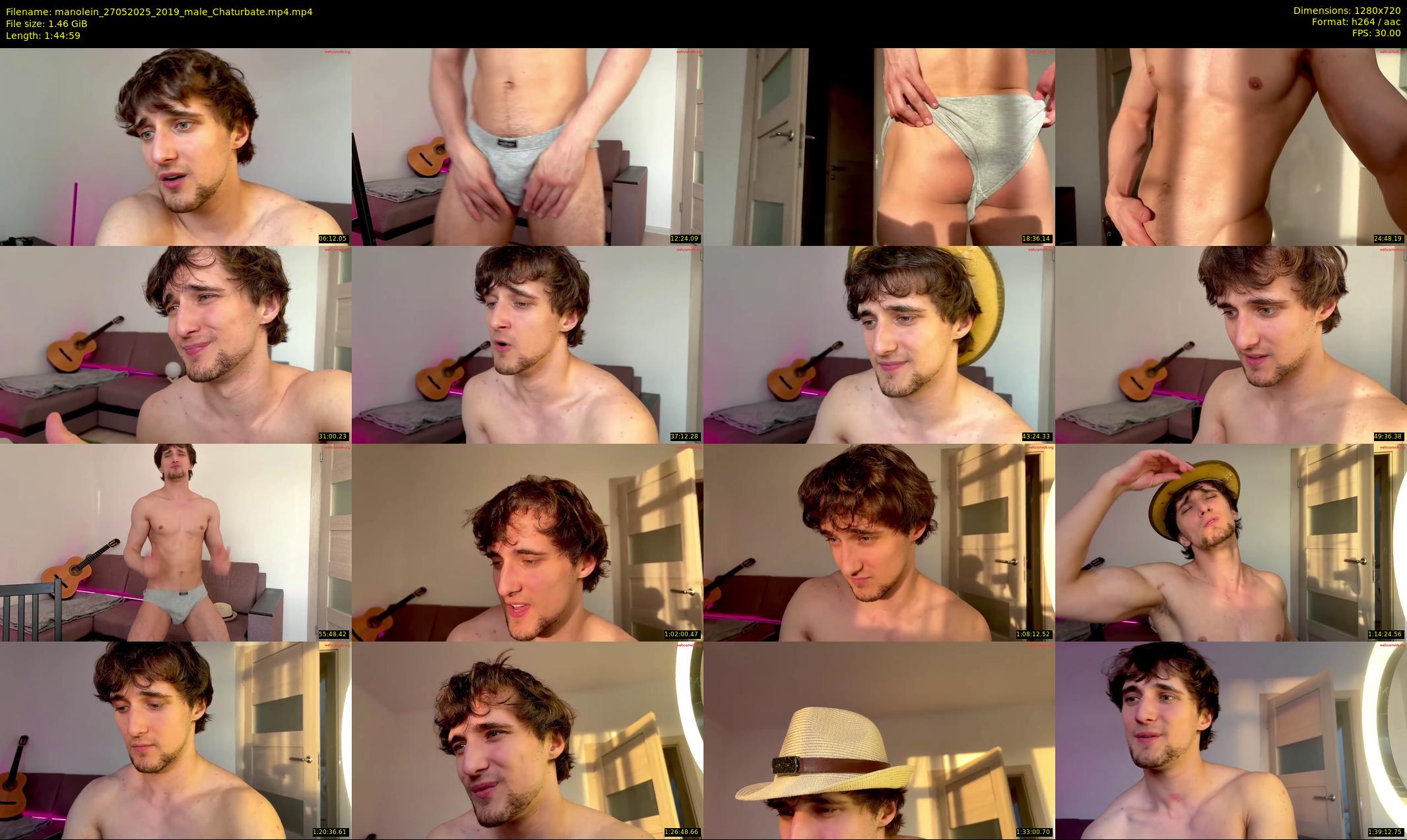 manolein — 105 minute Chaturbate male cam show recording, 720p, May 27, 2025