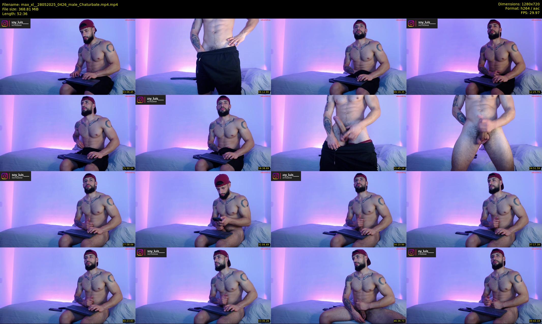max_xl_ — 53 minute Chaturbate male cam show recording, 720p, May 28, 2025
