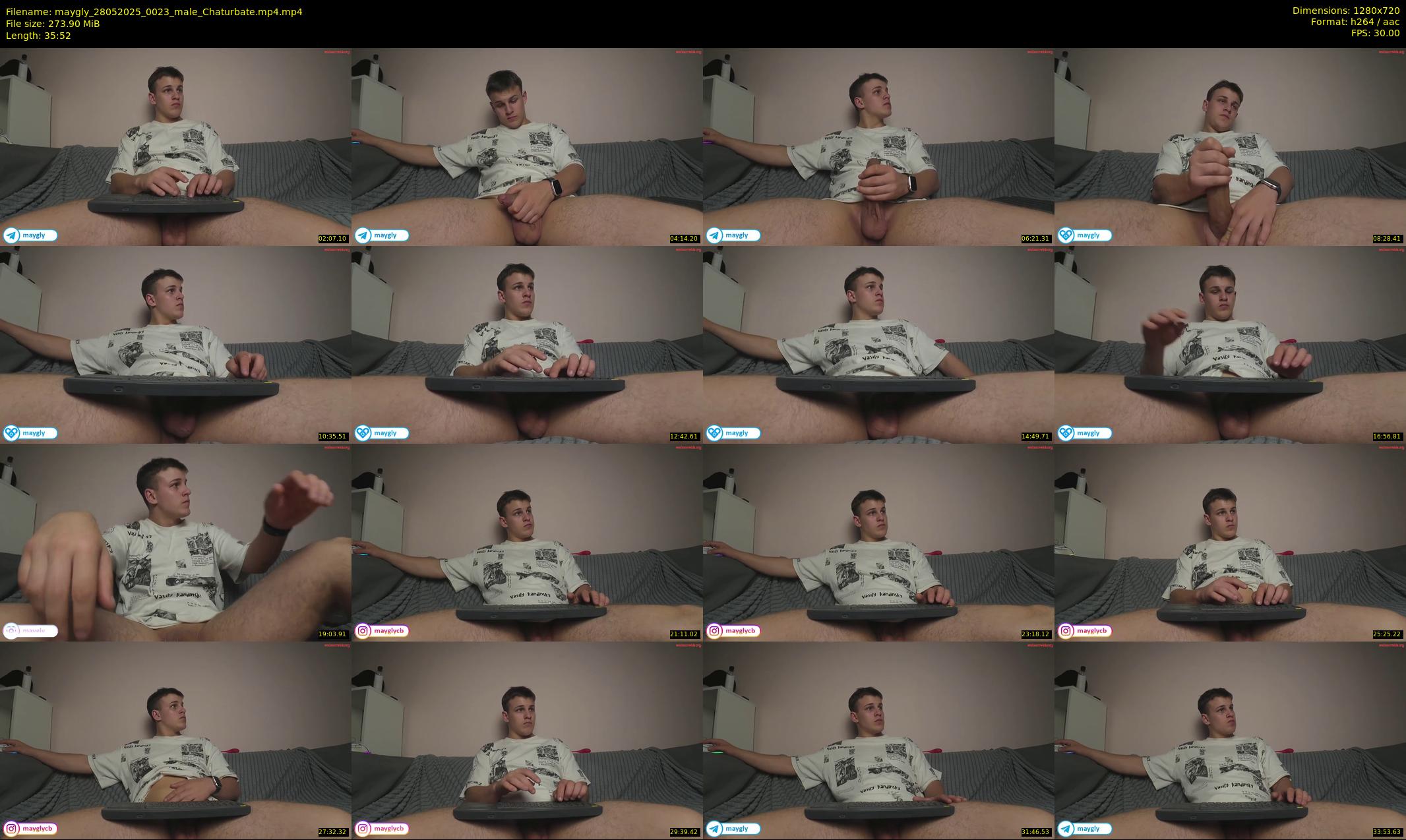 maygly — 36 minute Chaturbate male cam show recording, 720p, May 28, 2025