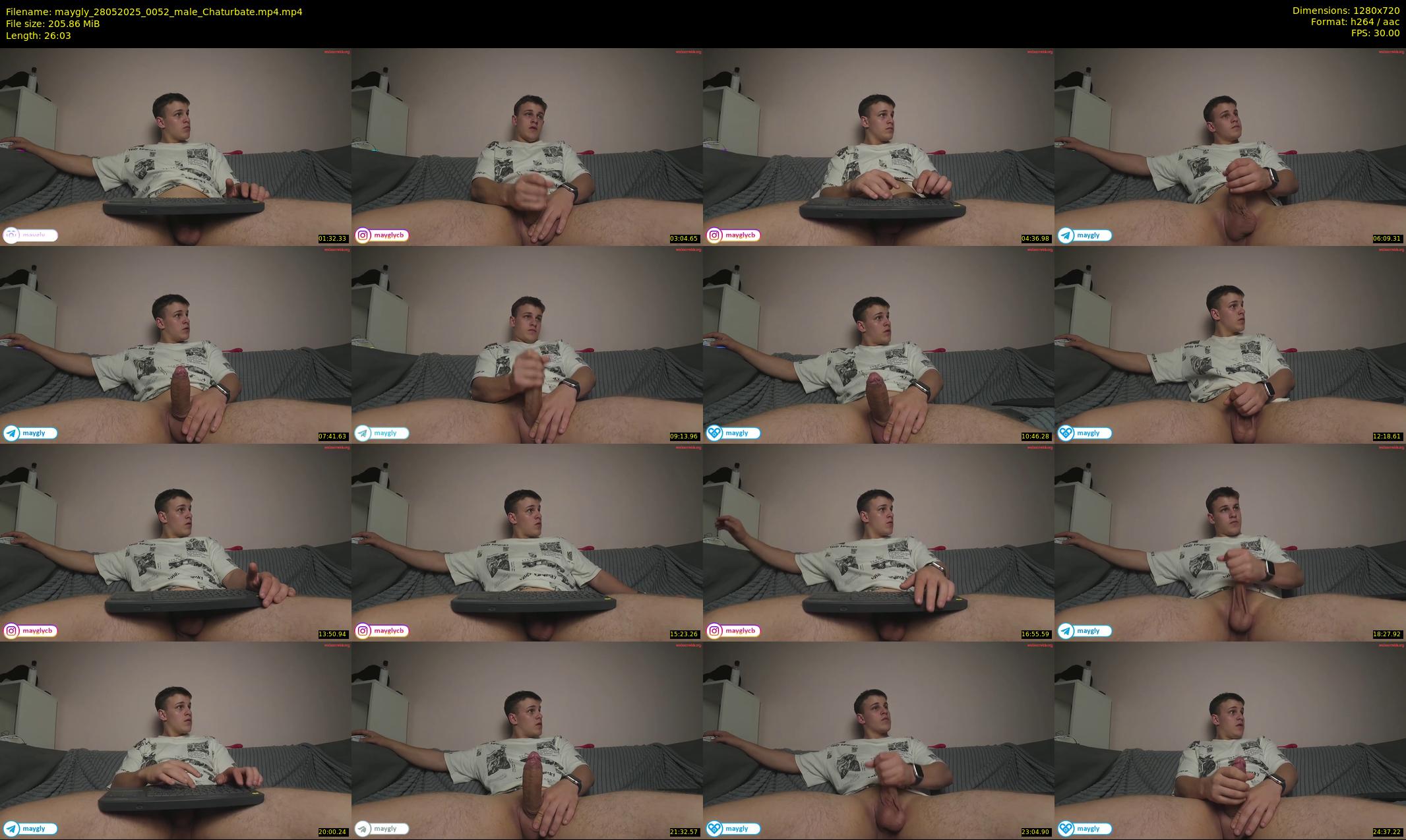 maygly — 27 minute Chaturbate male cam show recording, 720p, May 28, 2025