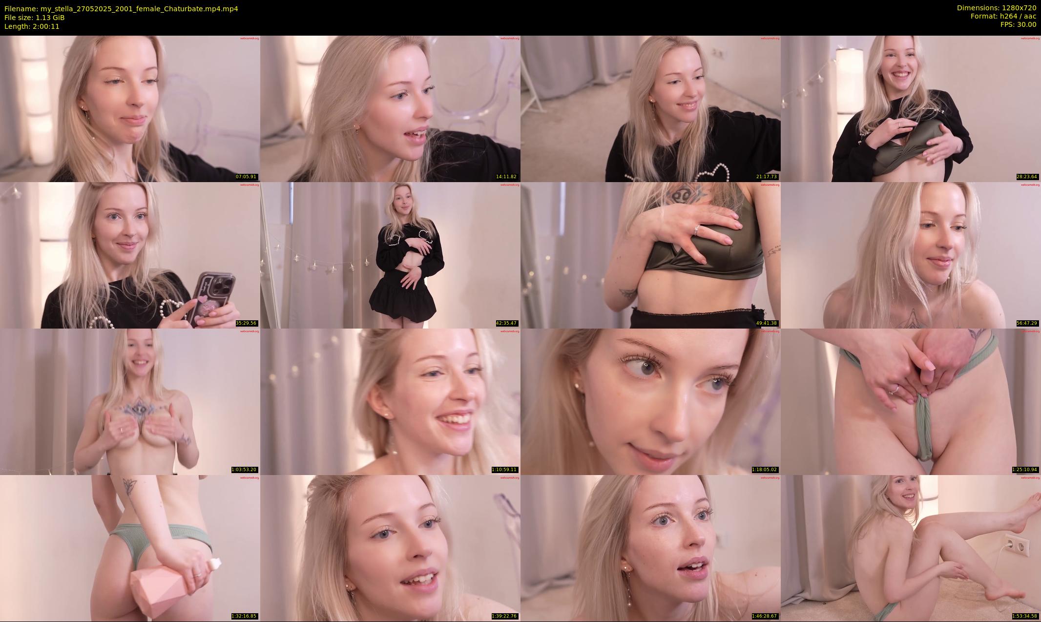 my_stella — 121 minute Chaturbate female cam show recording, 720p, May 27, 2025