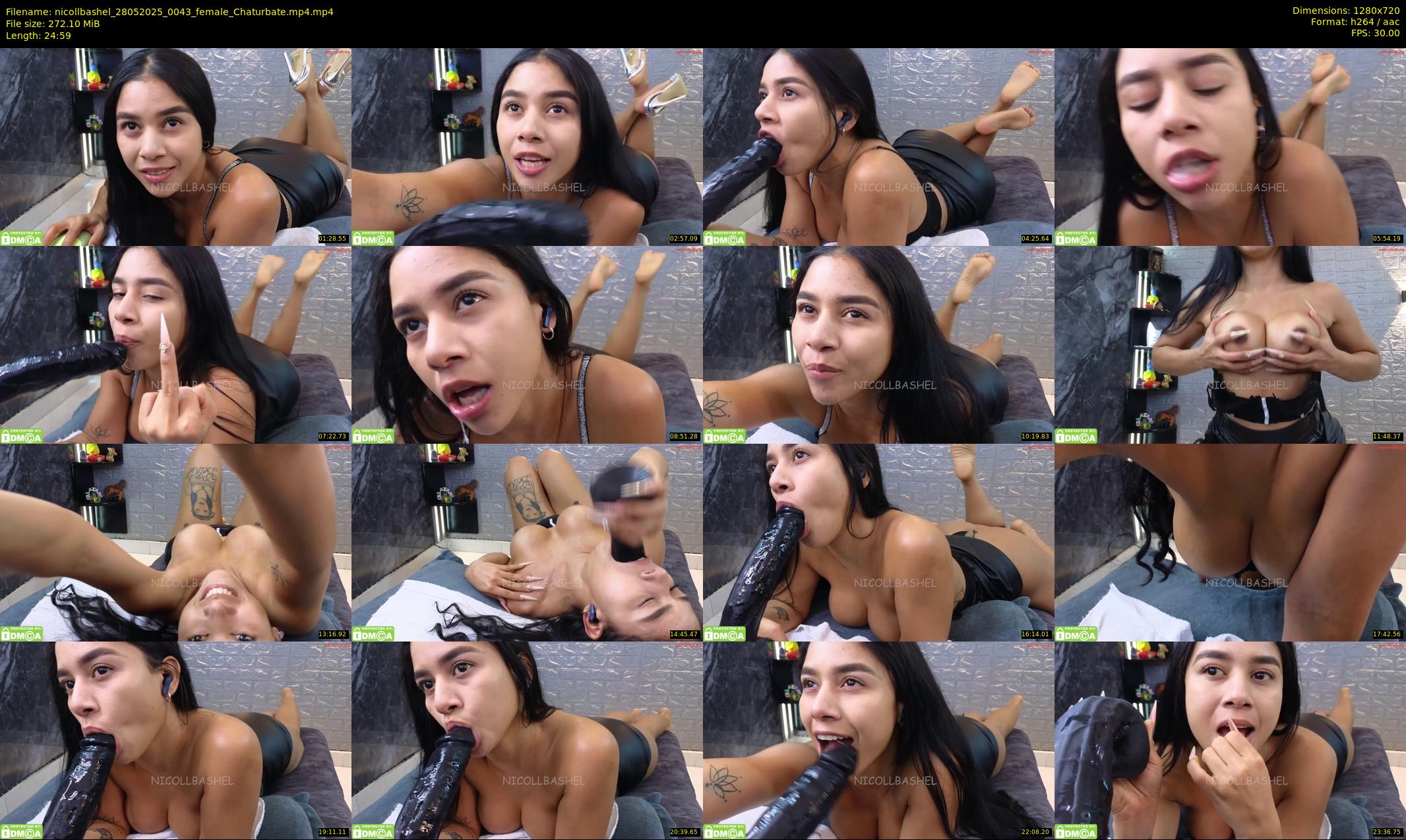 nicollbashel — 25 minute Chaturbate female cam show recording, 720p, May 28, 2025