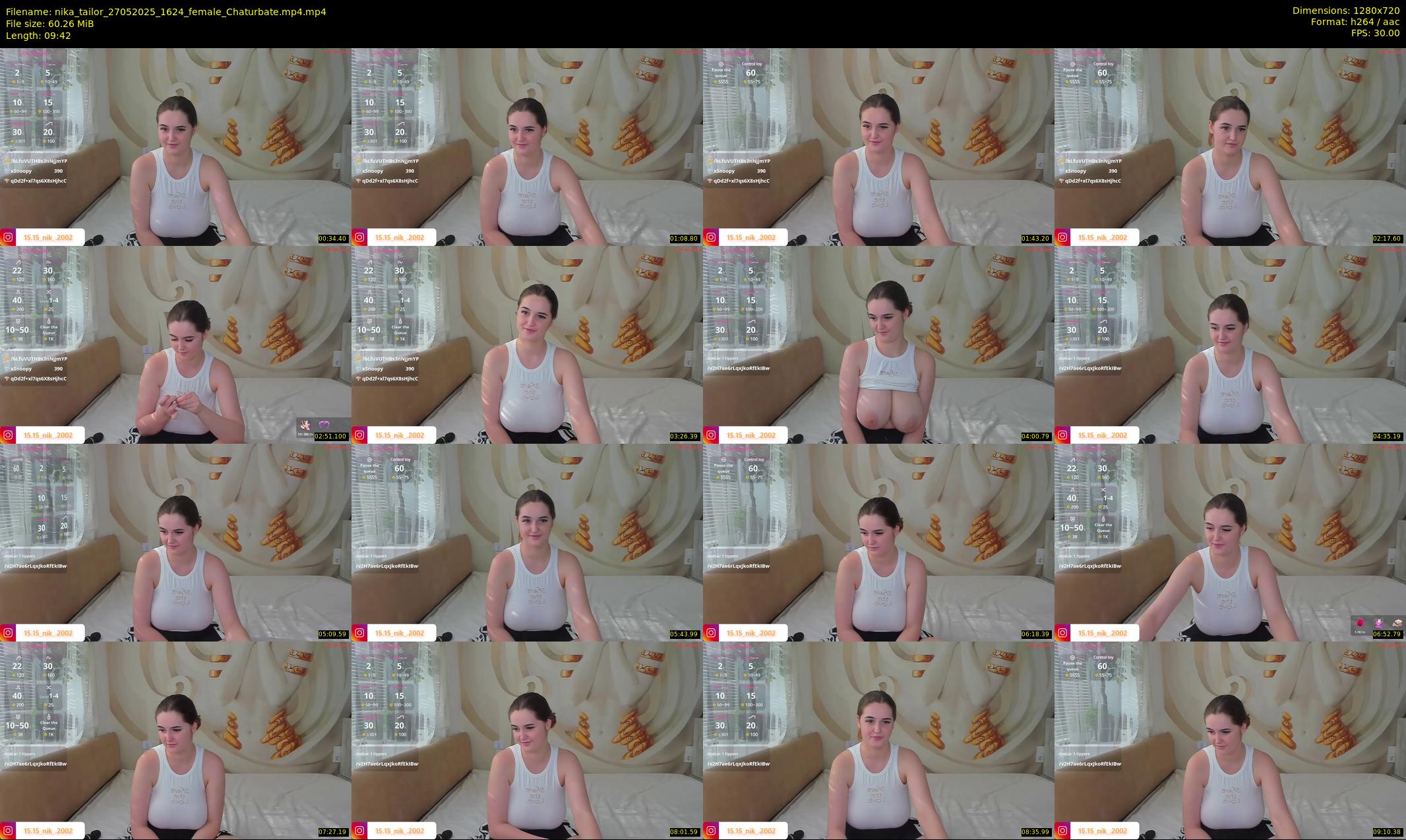 nika_tailor — 10 minute Chaturbate female cam show recording, 720p, May 27, 2025
