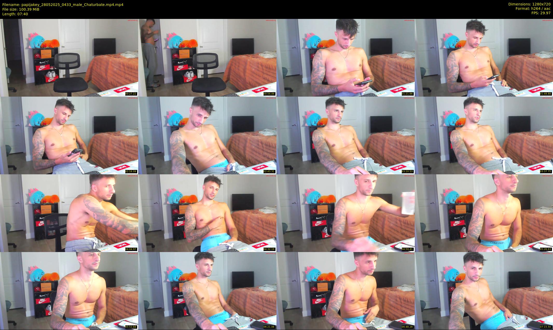 papijakey — 8 minute Chaturbate male cam show recording, 720p, May 28, 2025