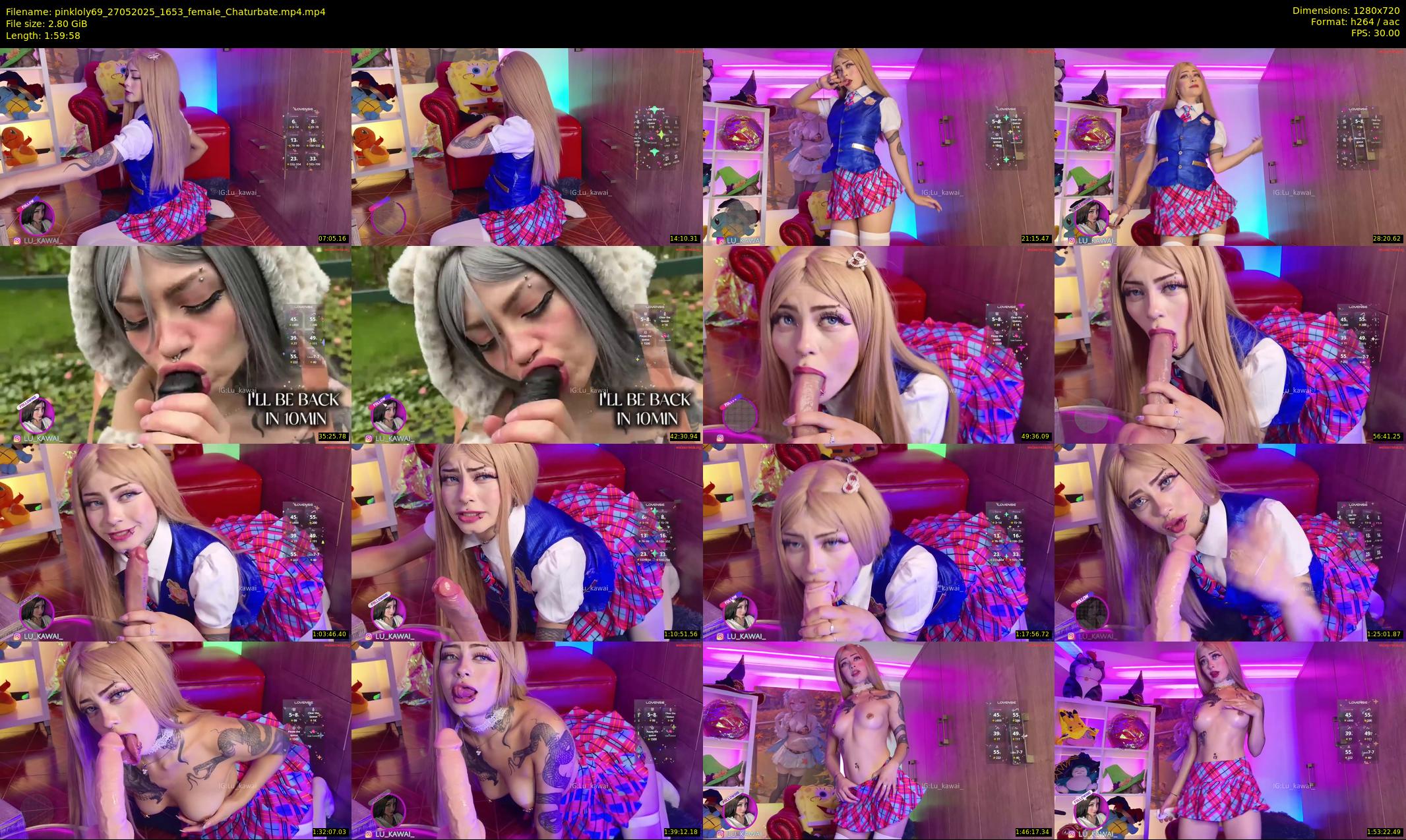pinkloly69 — 120 minute Chaturbate female cam show recording, 720p, May 27, 2025