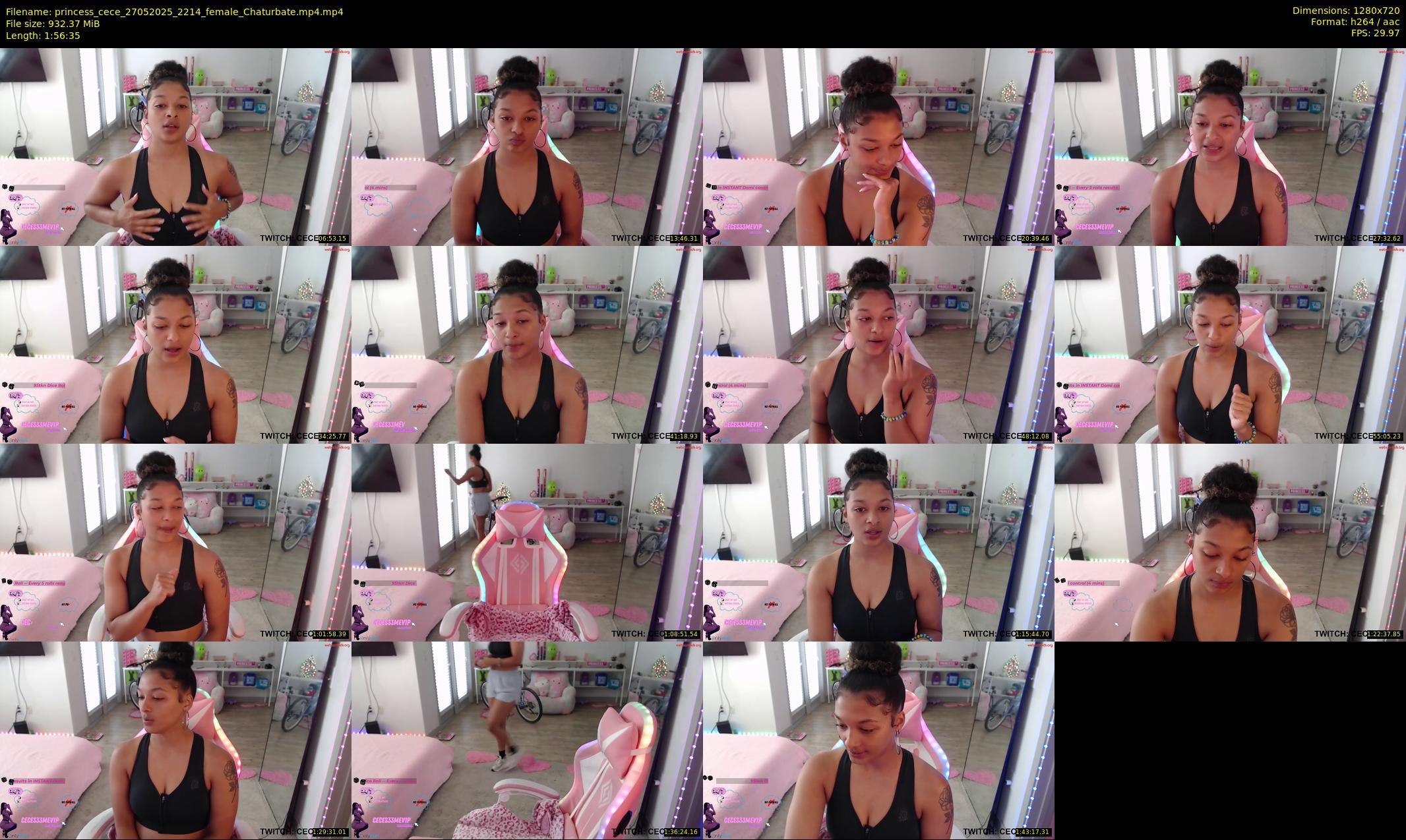 princess_cece — 117 minute Chaturbate female cam show recording, 720p, May 27, 2025