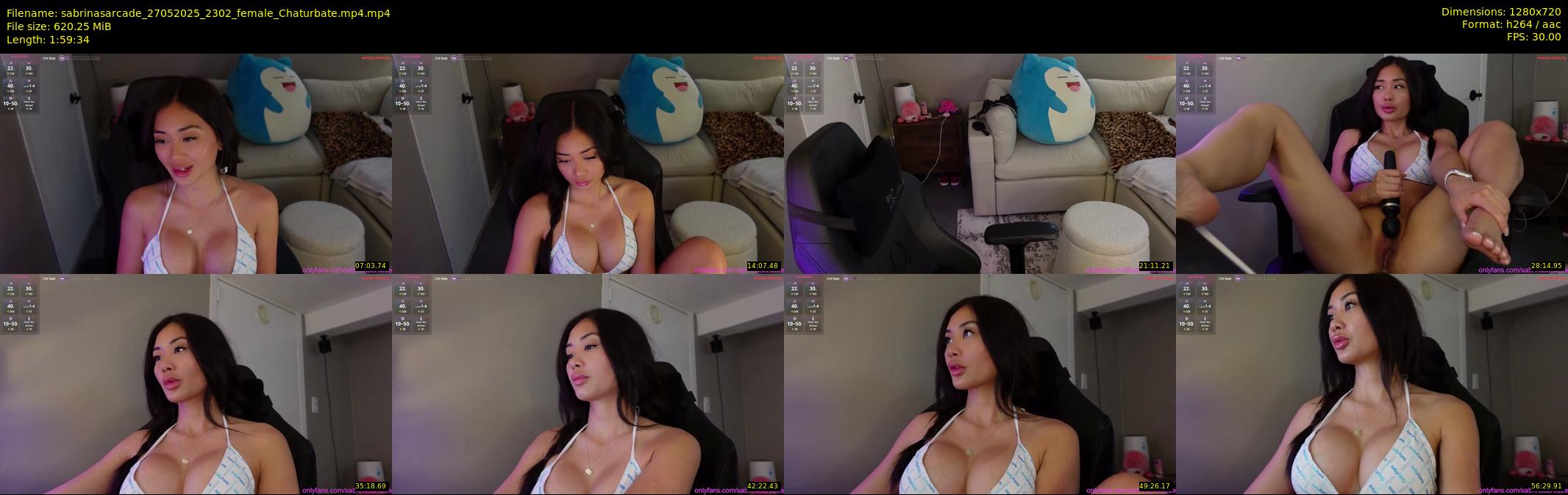 sabrinasarcade — 120 minute Chaturbate female cam show recording, 720p, May 27, 2025