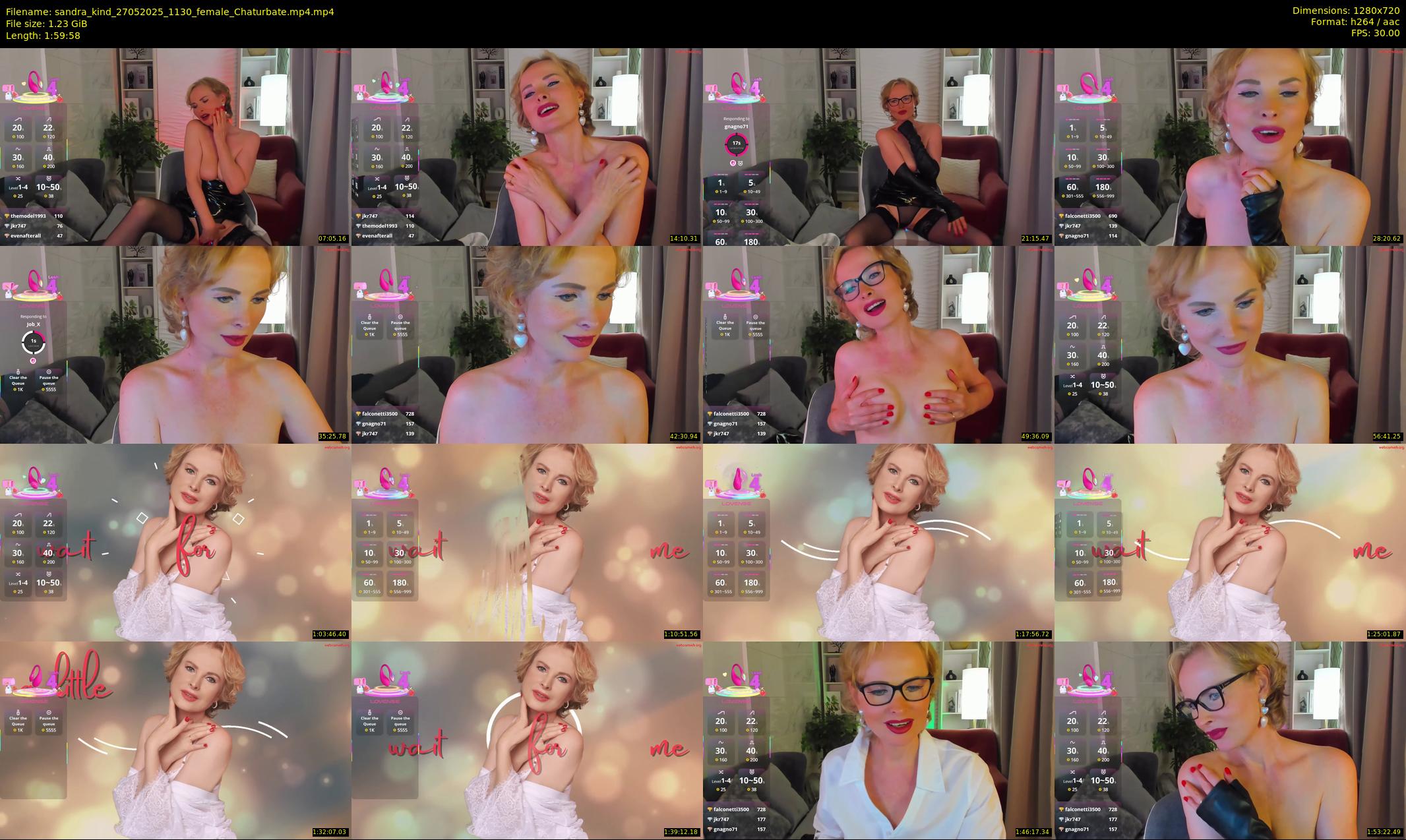 sandra_kind — 120 minute Chaturbate female cam show recording, 720p, May 27, 2025
