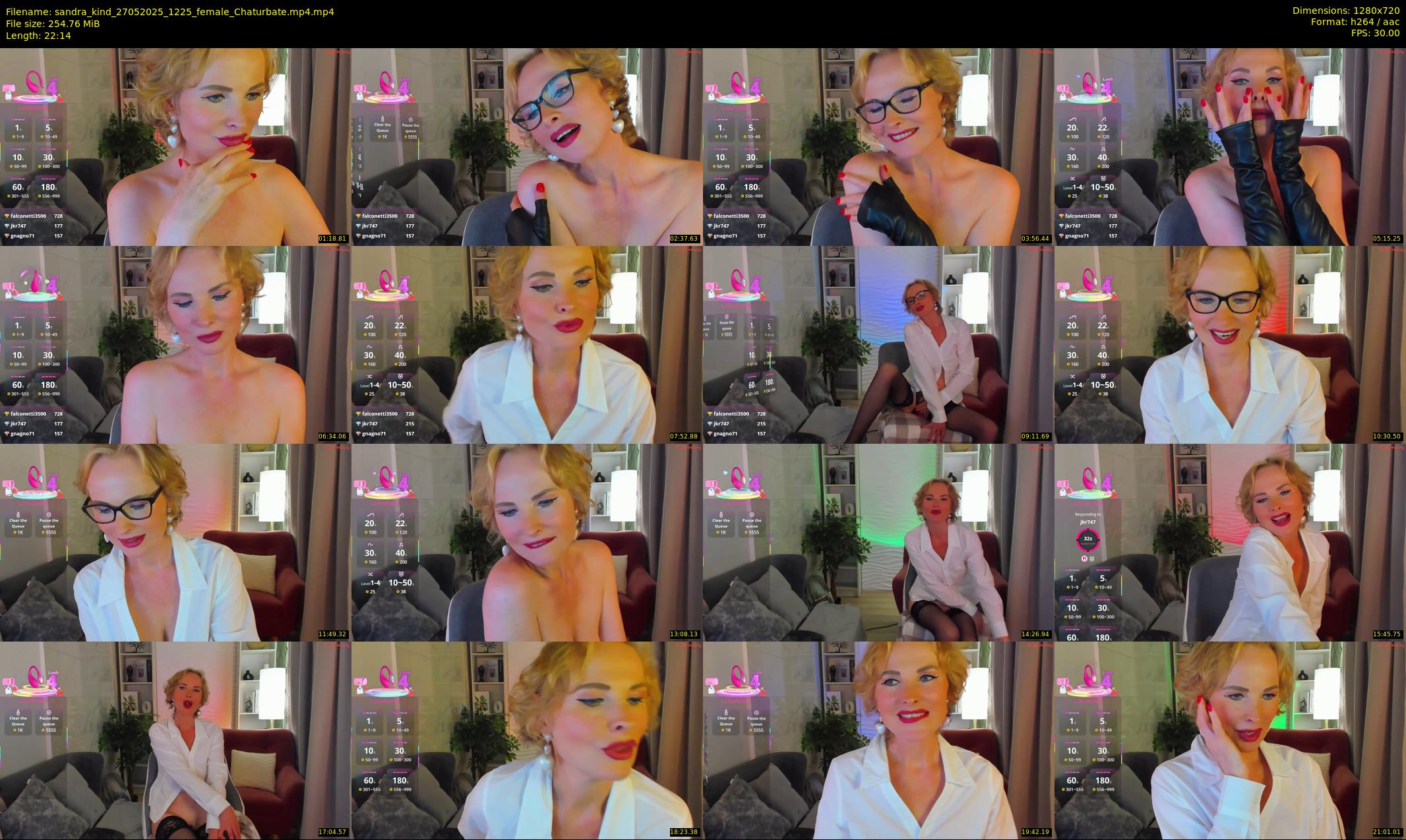 sandra_kind — 23 minute Chaturbate female cam show recording, 720p, May 27, 2025