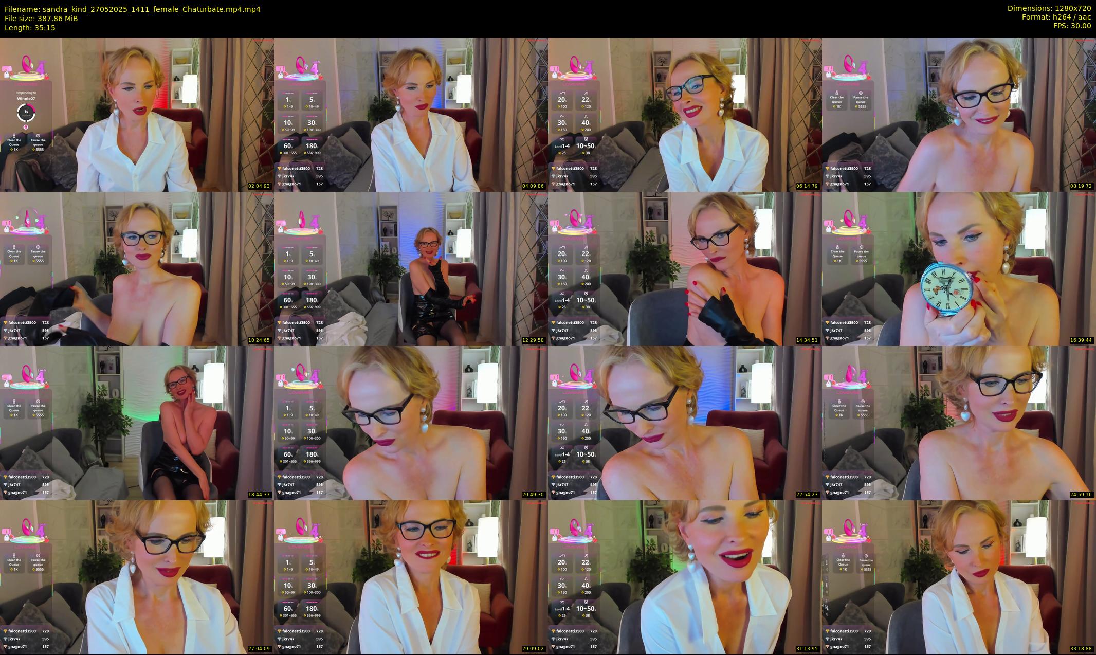 sandra_kind — 36 minute Chaturbate female cam show recording, 720p, May 27, 2025