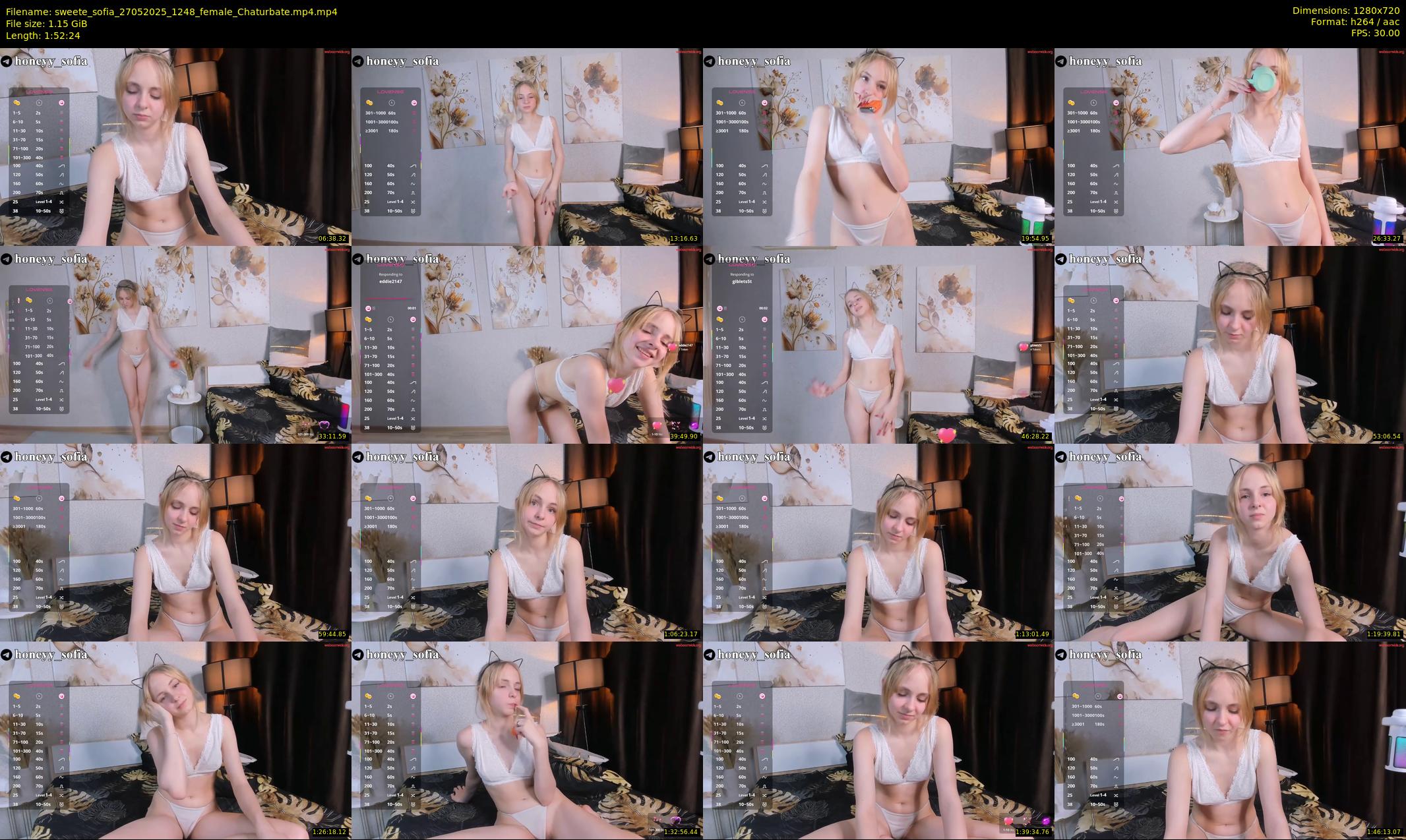 sweete_sofia — 113 minute Chaturbate female cam show recording, 720p, May 27, 2025
