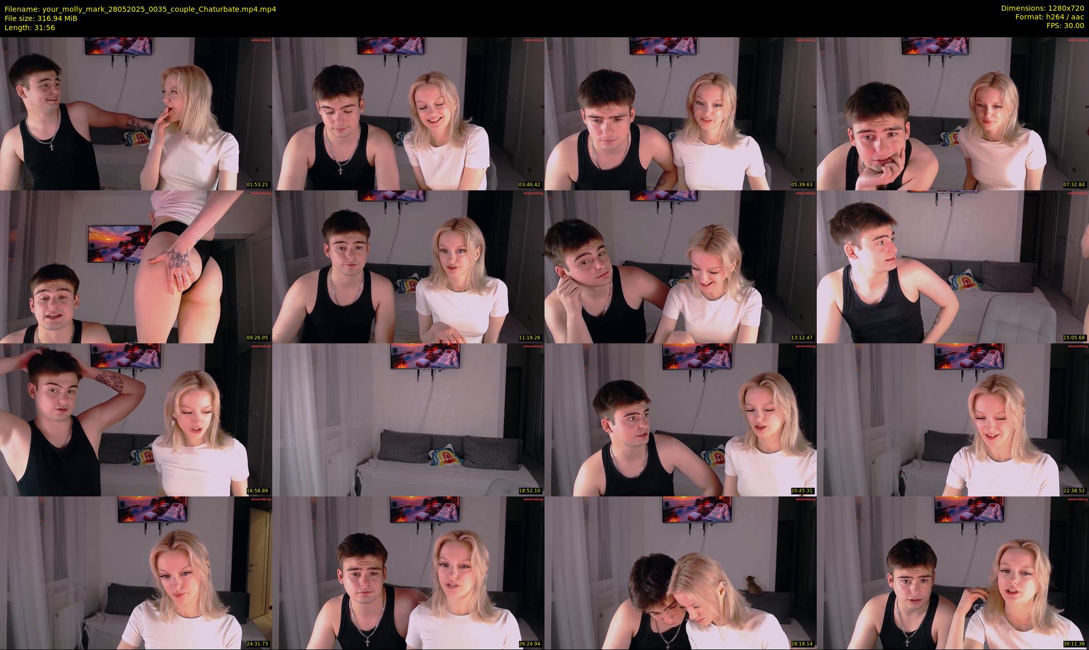 your_molly_mark — 32 minute Chaturbate couple cam show recording, 720p, May 28, 2025