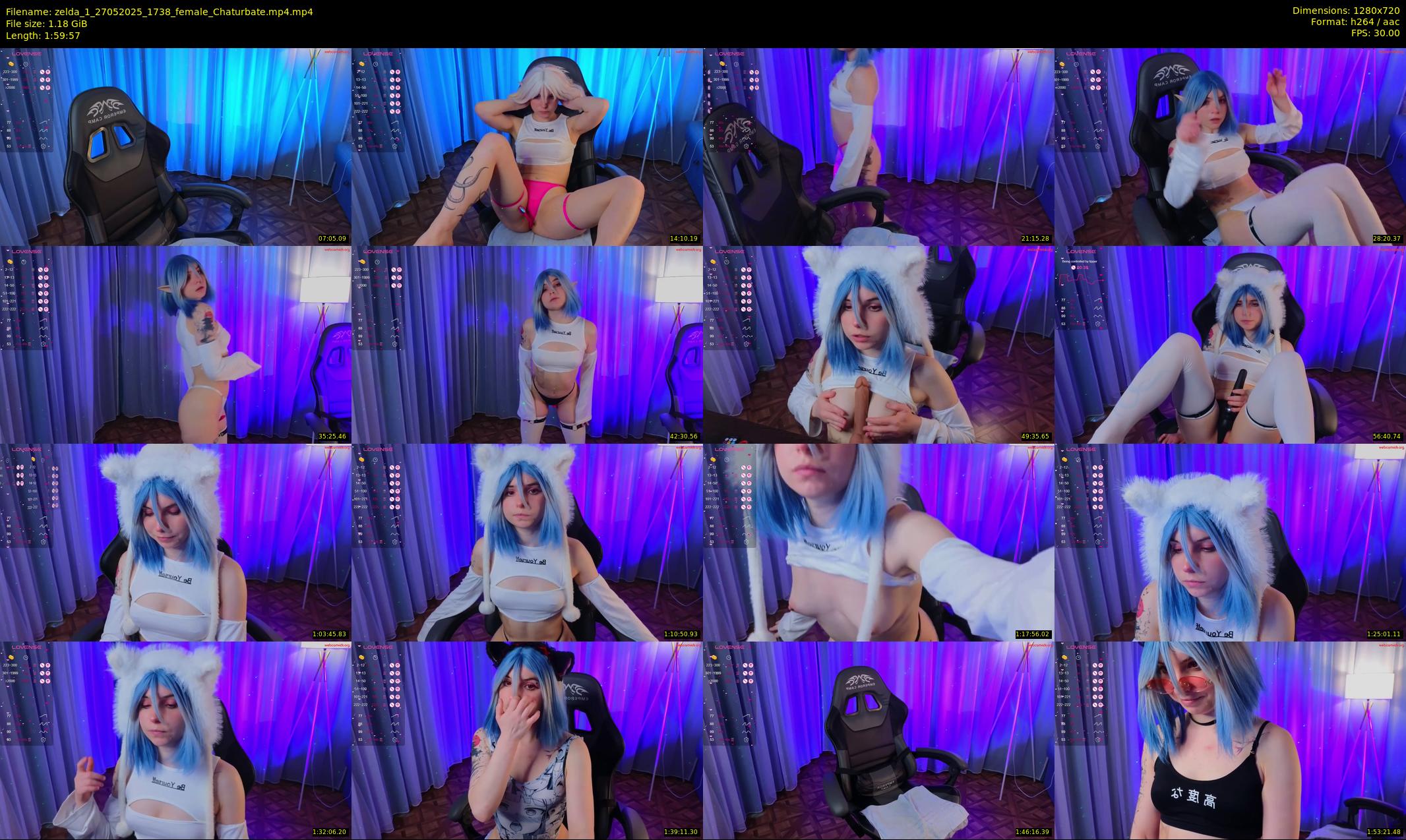 zelda_1 — 120 minute Chaturbate female cam show recording, 720p, May 27, 2025