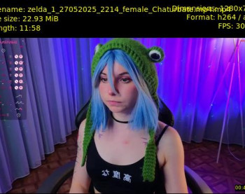 zelda_1 — 12 minute Chaturbate female cam show recording, 720p, May 27, 2025