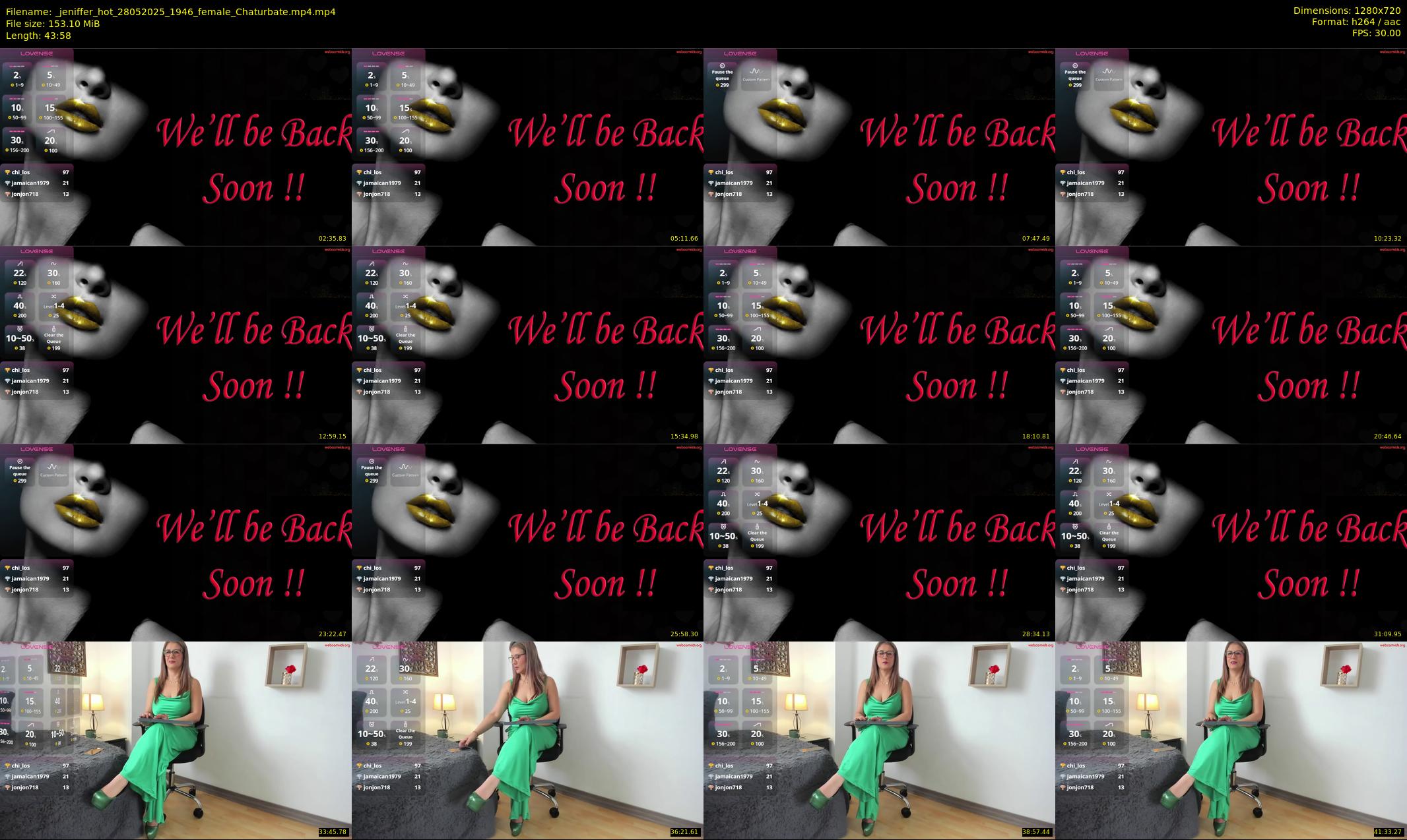 _jeniffer_hot — 44 minute Chaturbate female cam show recording, 720p, May 28, 2025