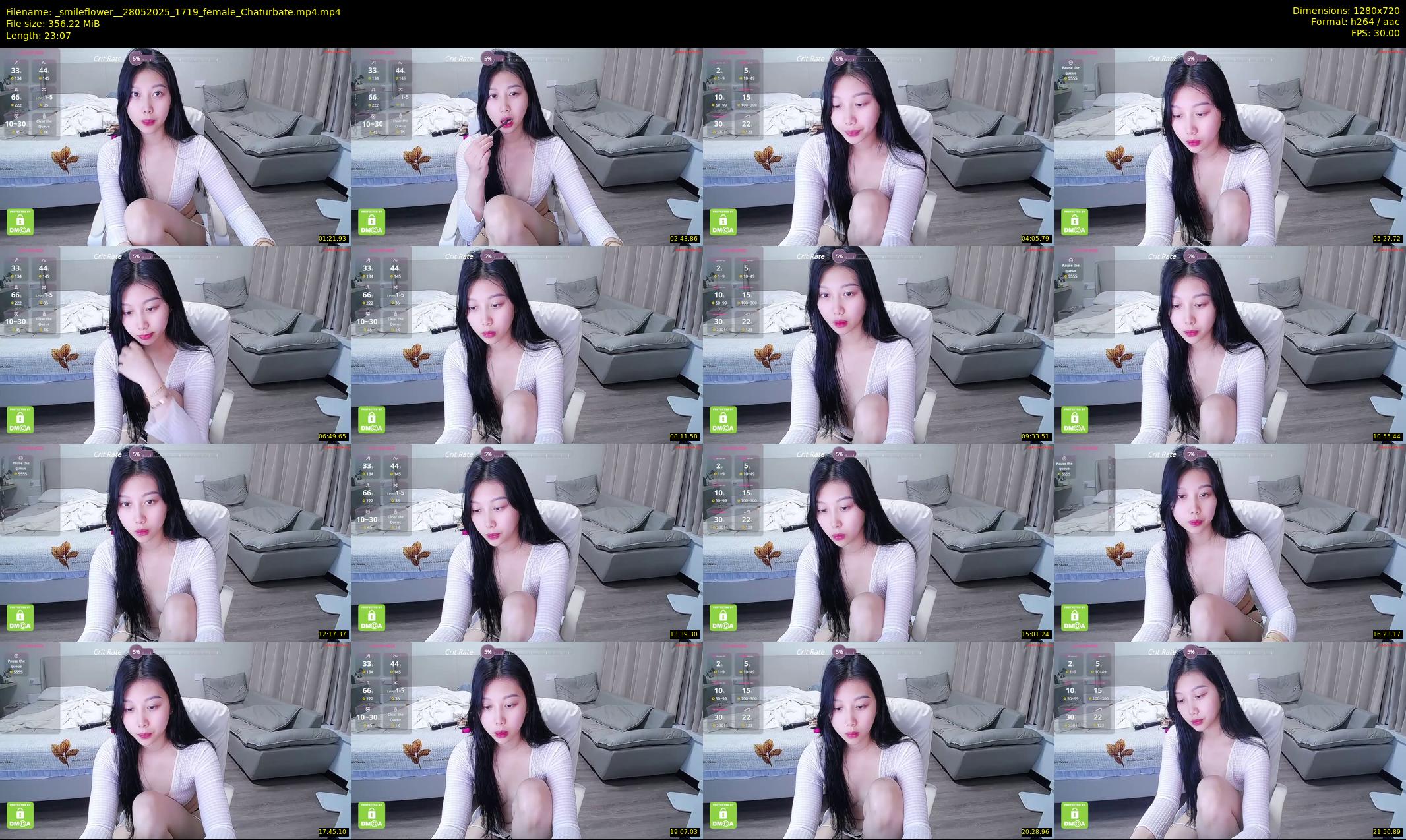 _smileflower_ — 24 minute Chaturbate female cam show recording, 720p, May 28, 2025