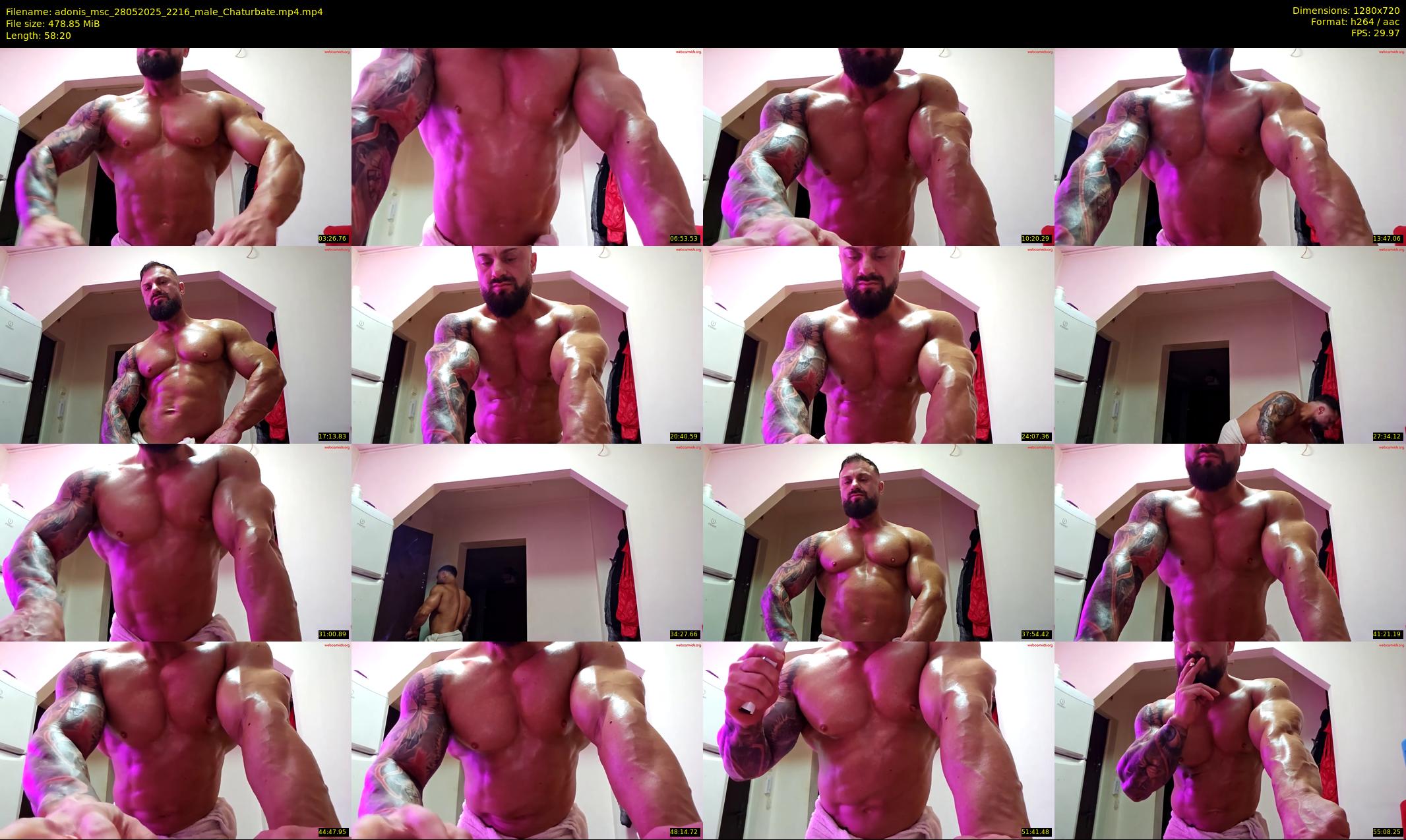 adonis_msc — 59 minute Chaturbate male cam show recording, 720p, May 28, 2025