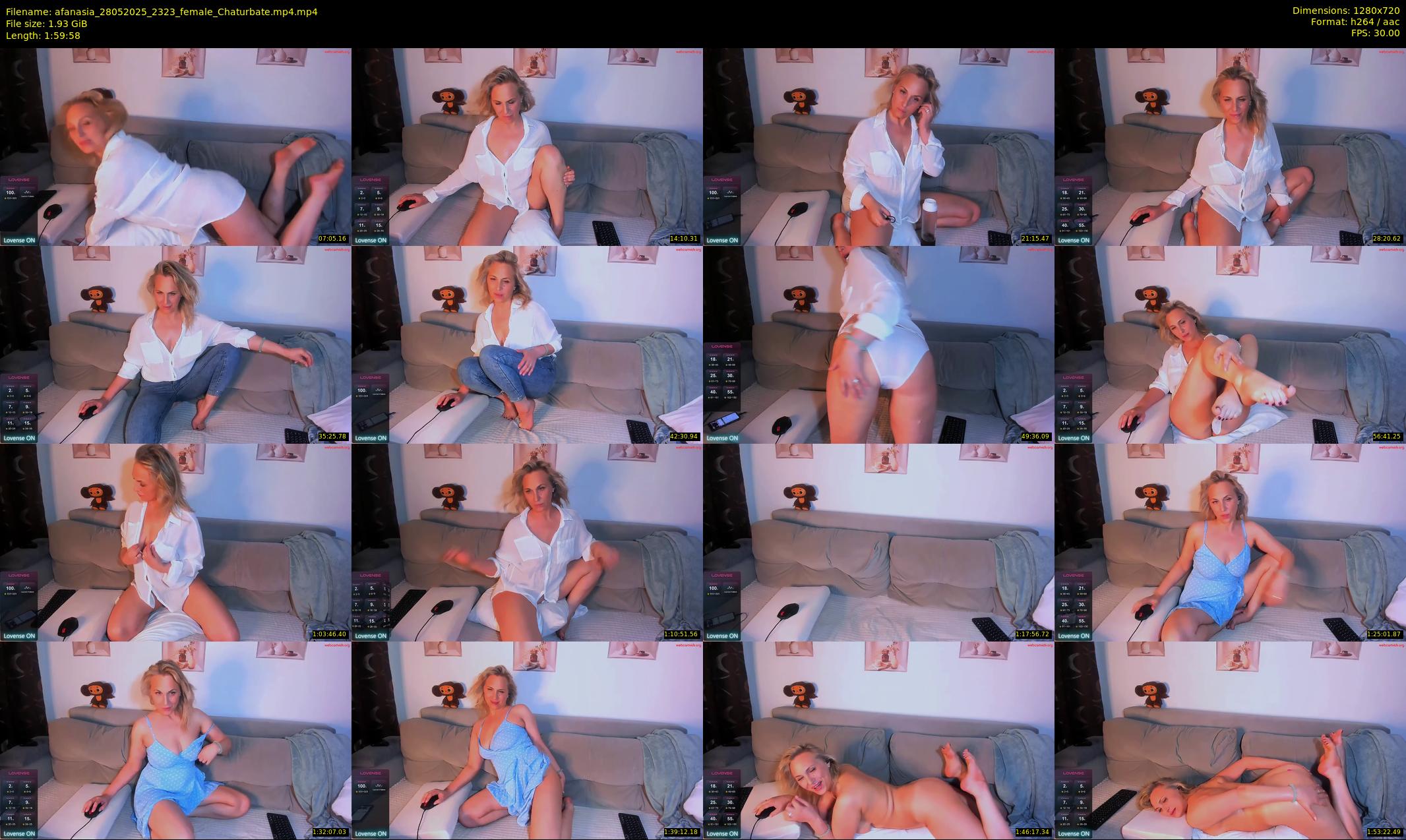 afanasia — 120 minute Chaturbate female cam show recording, 720p, May 28, 2025