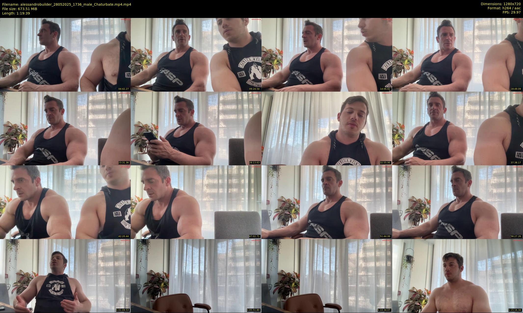 alessandrobuilder — 80 minute Chaturbate couple cam show recording, 720p, May 28, 2025