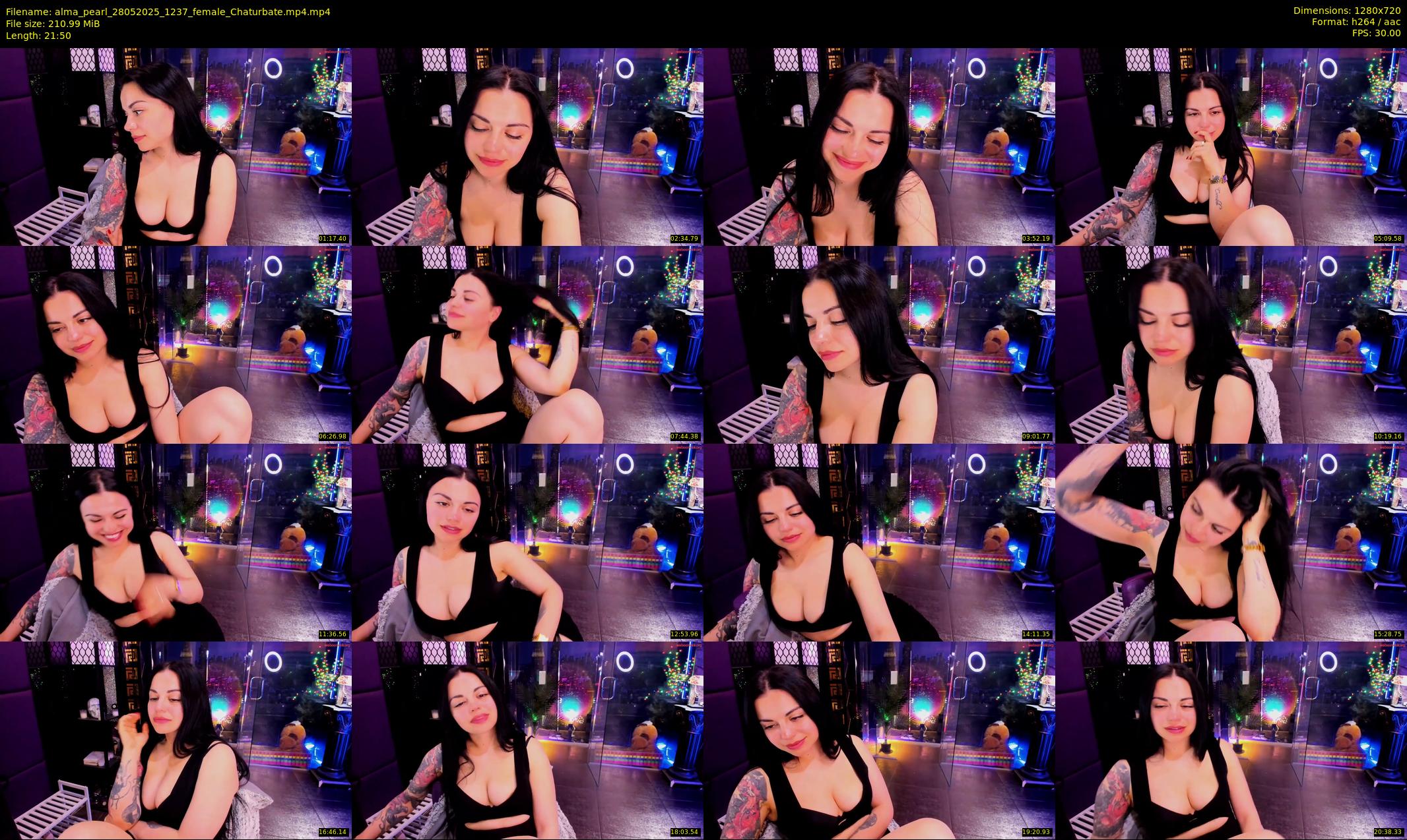 alma_pearl — 22 minute Chaturbate female cam show recording, 720p, May 28, 2025