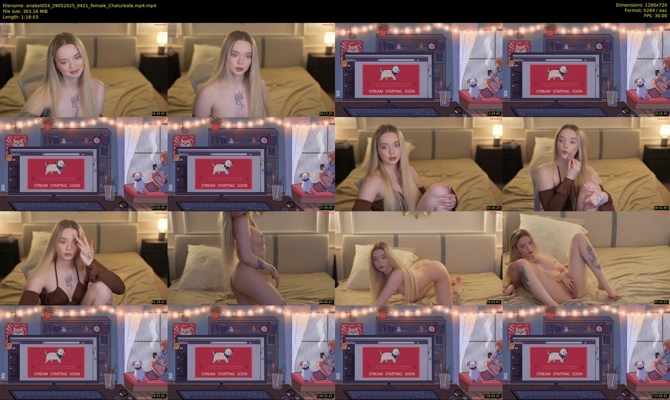 anabel054 — 79 minute Chaturbate female cam show recording, 720p, May 29, 2025
