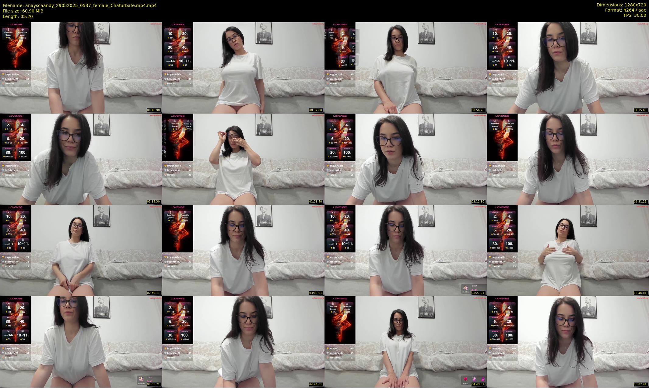 anayscaandy — 6 minute Chaturbate female cam show recording, 720p, May 29, 2025