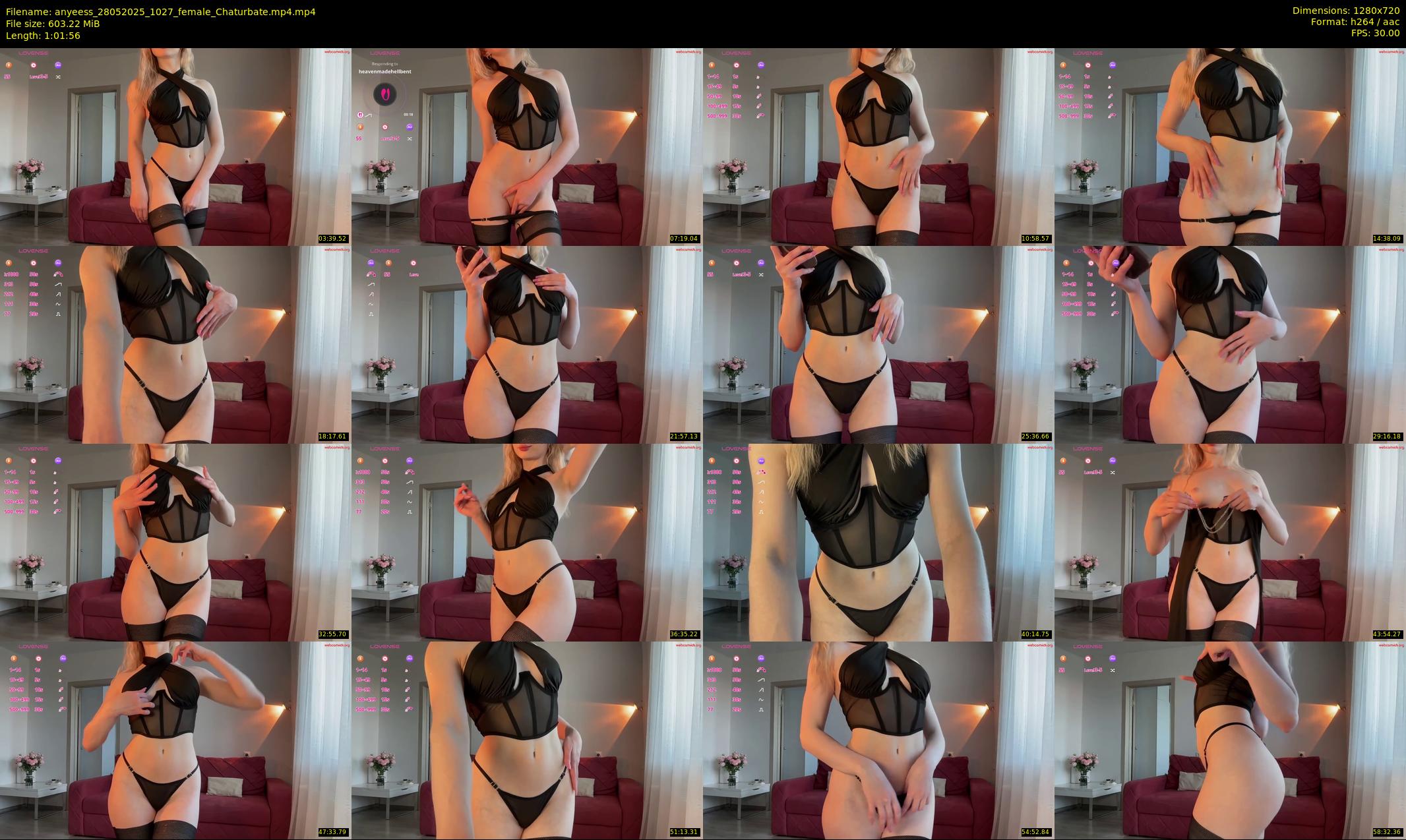 anyeess — 62 minute Chaturbate female cam show recording, 720p, May 28, 2025