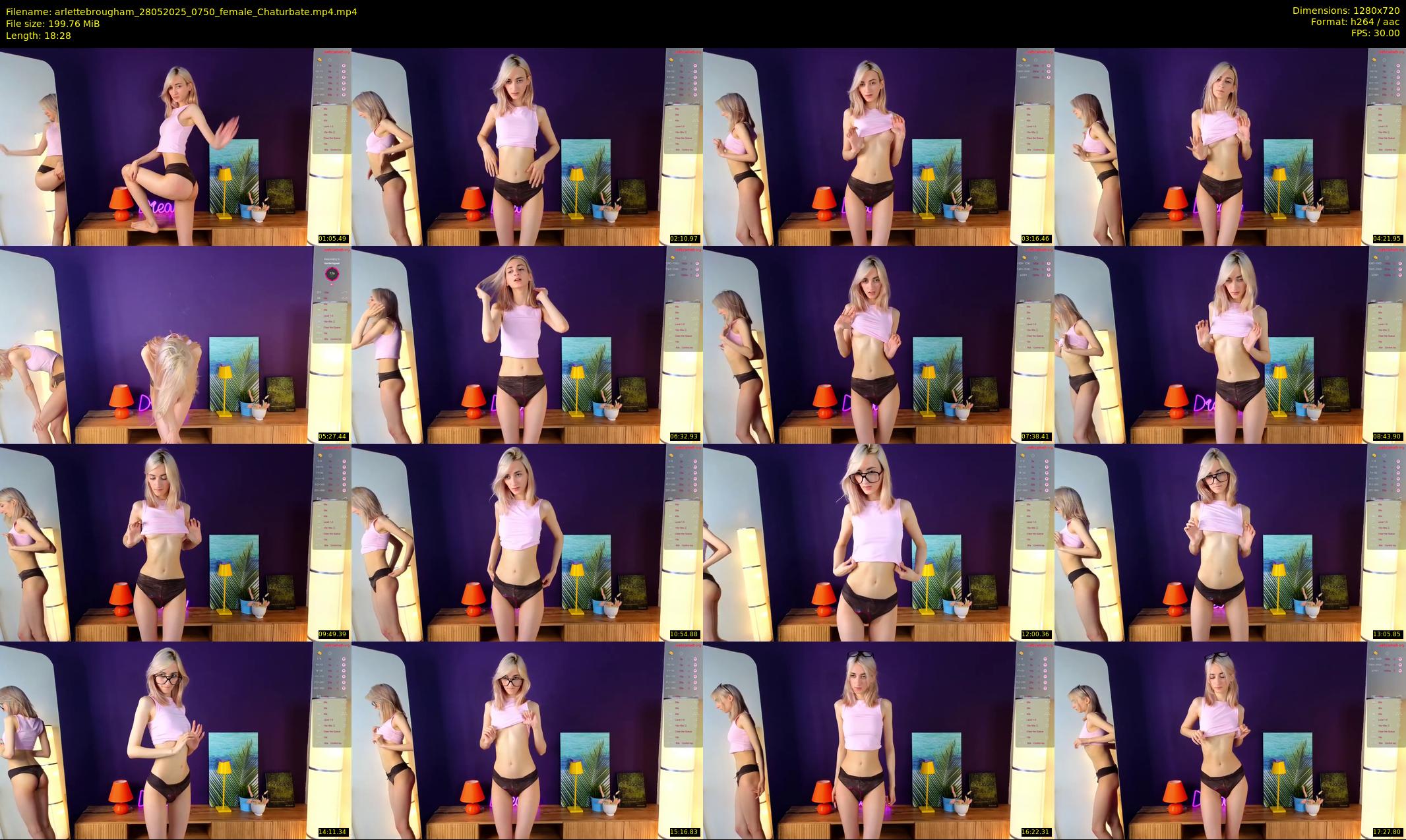 arlettebrougham — 19 minute Chaturbate female cam show recording, 720p, May 28, 2025