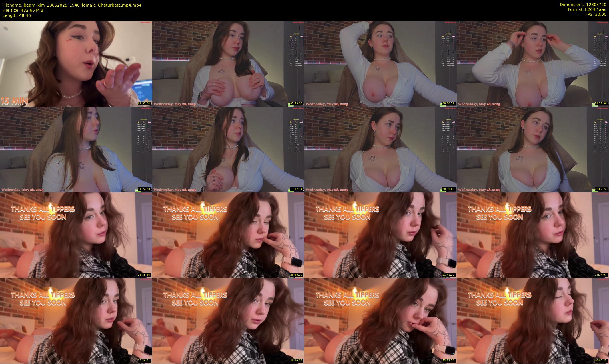 beam_kim — 49 minute Chaturbate female cam show recording, 720p, May 28, 2025
