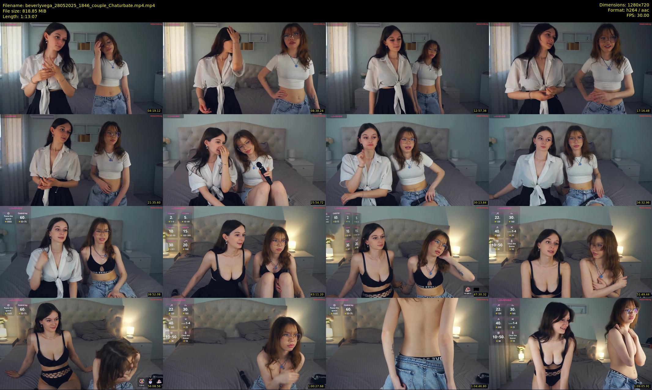 beverlyvega — 74 minute Chaturbate couple cam show recording, 720p, May 28, 2025