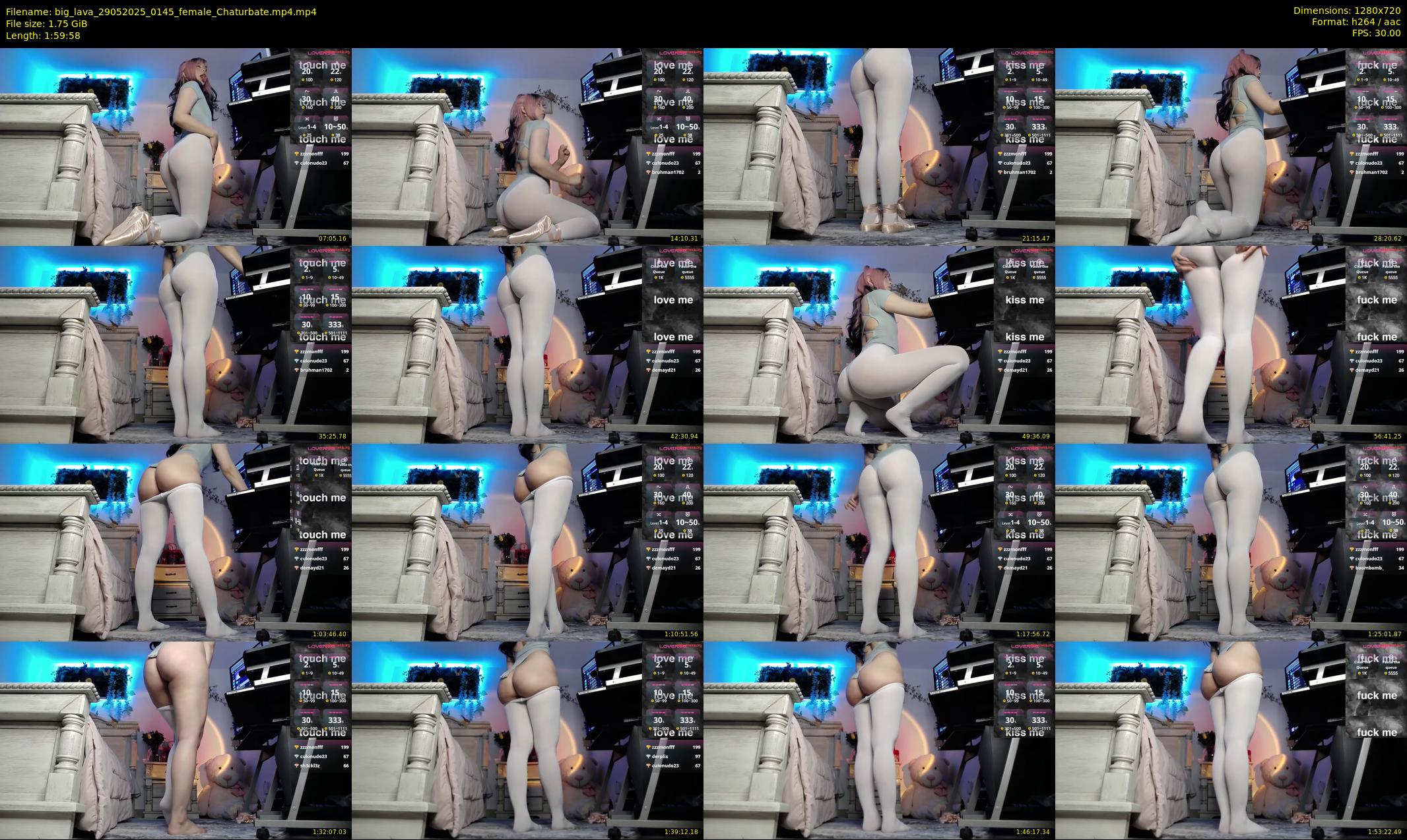 big_lava — 120 minute Chaturbate female cam show recording, 720p, May 29, 2025