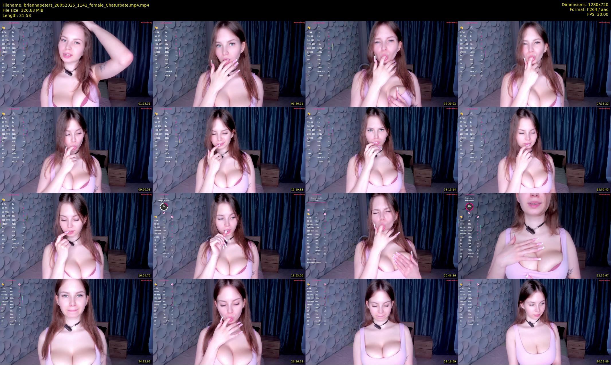 briannapeters — 32 minute Chaturbate female cam show recording, 720p, May 28, 2025