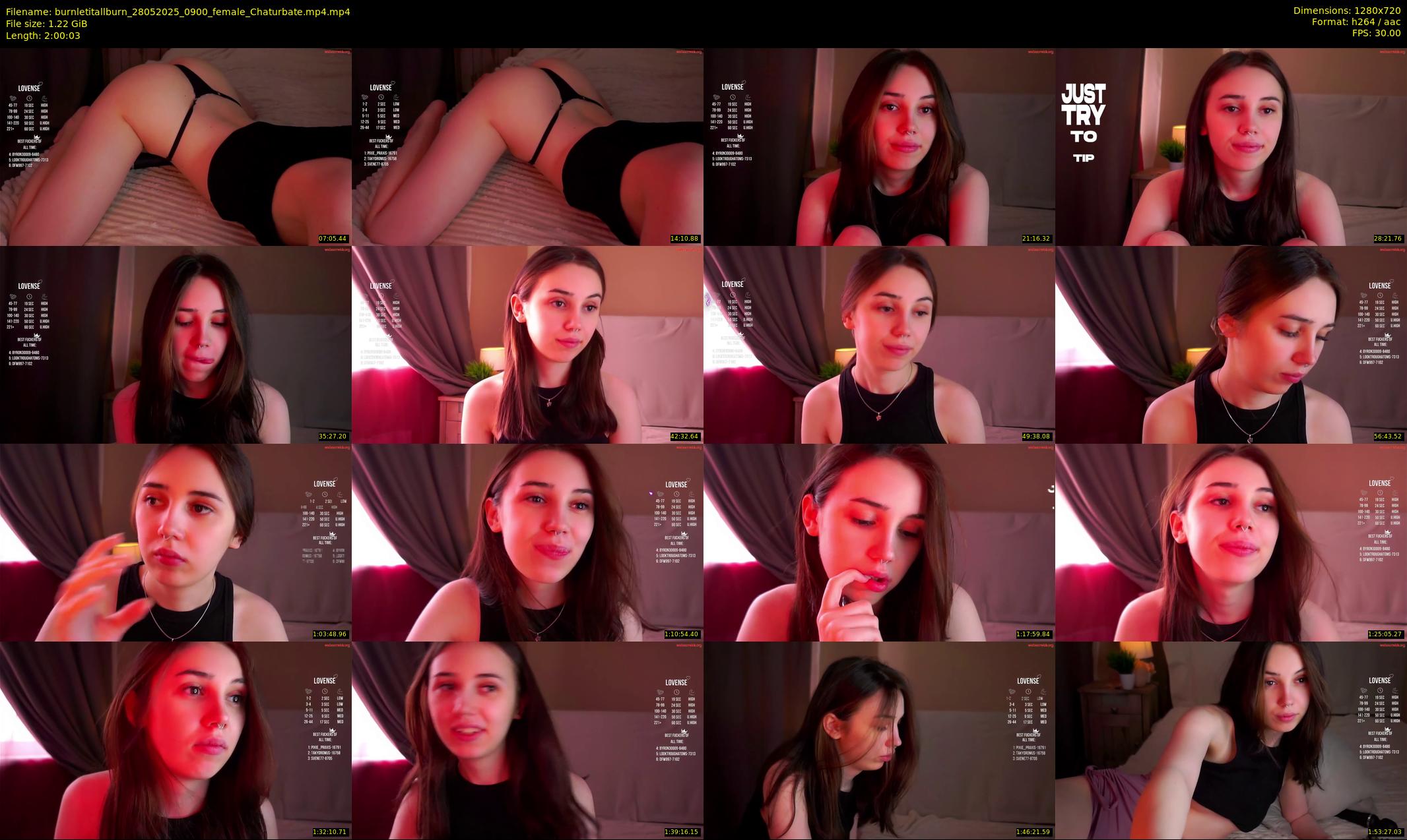 burnletitallburn — 121 minute Chaturbate female cam show recording, 720p, May 28, 2025