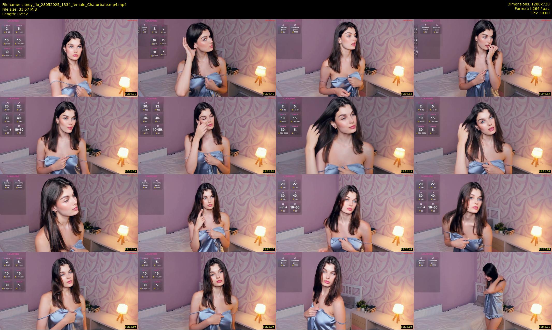 candy_flo — 3 minute Chaturbate female cam show recording, 720p, May 28, 2025