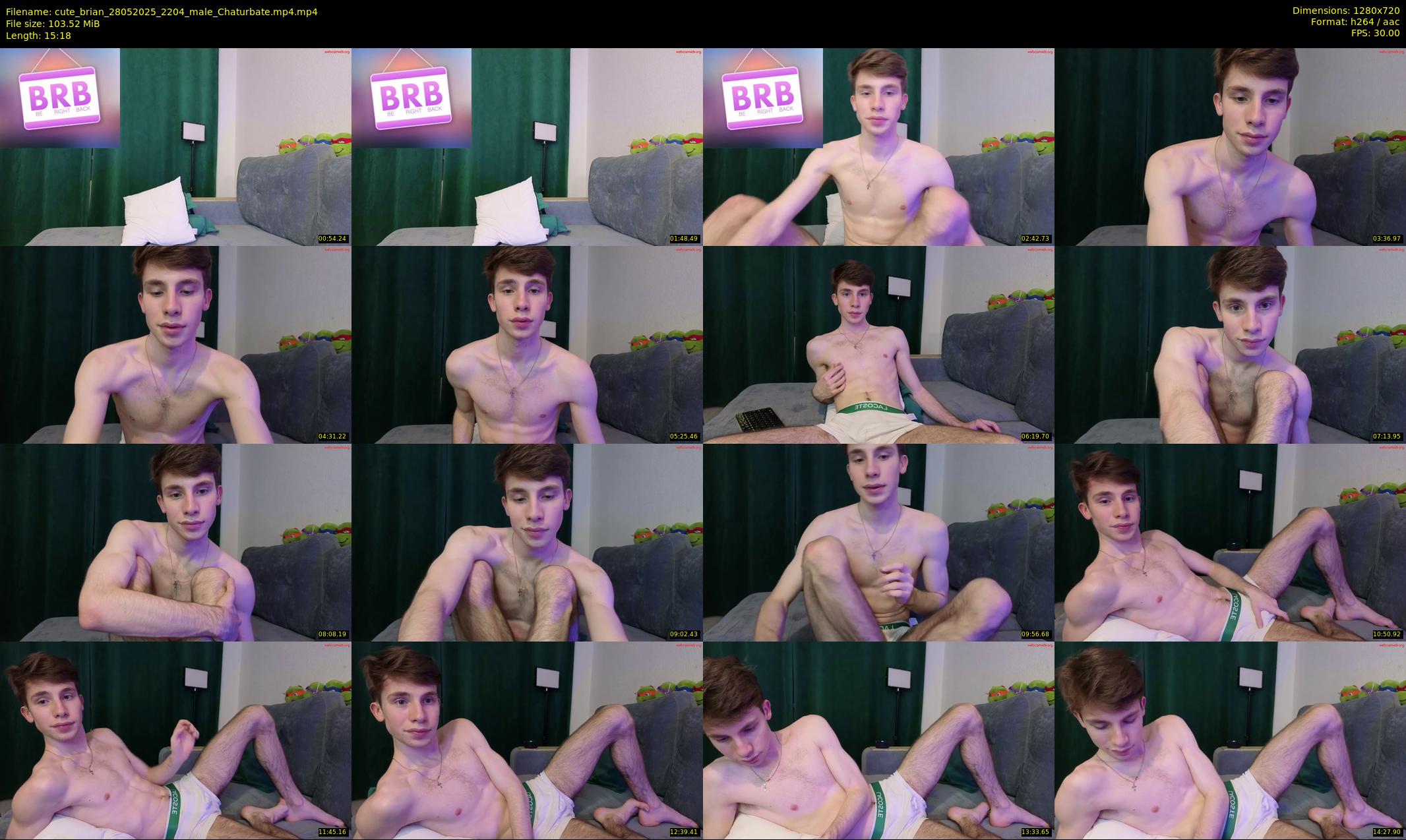 cute_brian — 16 minute Chaturbate male cam show recording, 720p, May 28, 2025