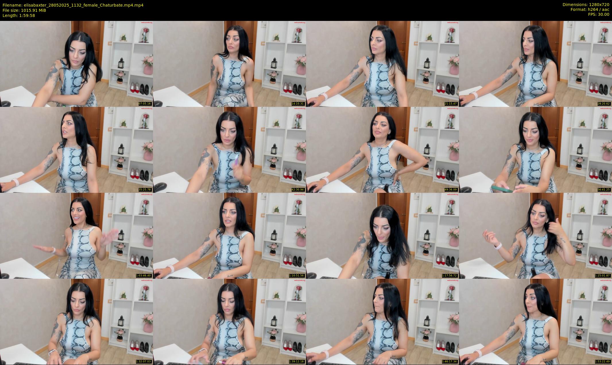 elisabaxter — 120 minute Chaturbate female cam show recording, 720p, May 28, 2025