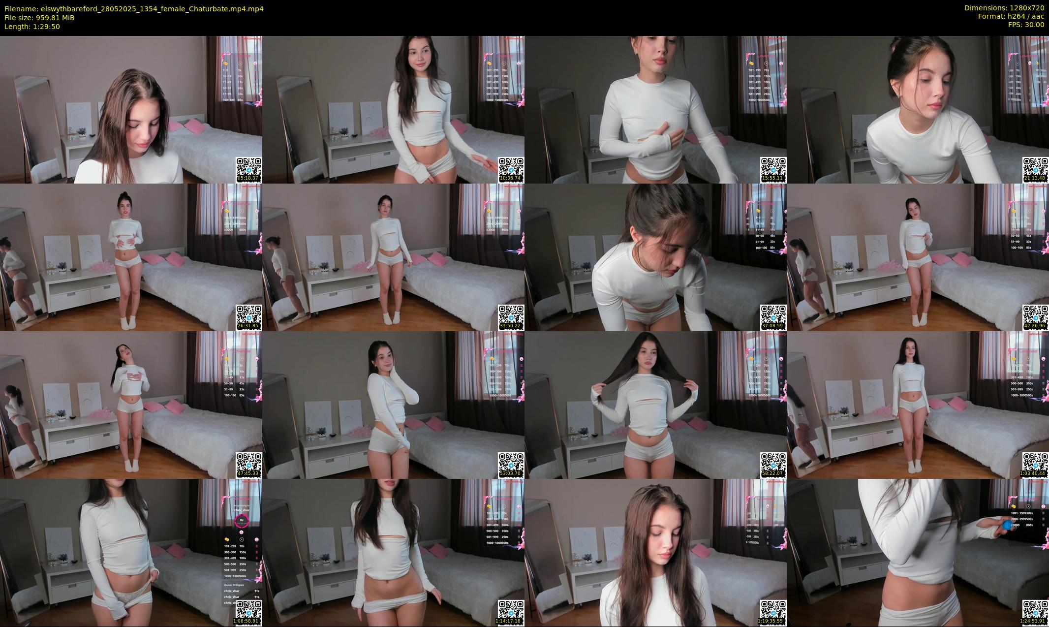 elswythbareford — 90 minute Chaturbate female cam show recording, 720p, May 28, 2025
