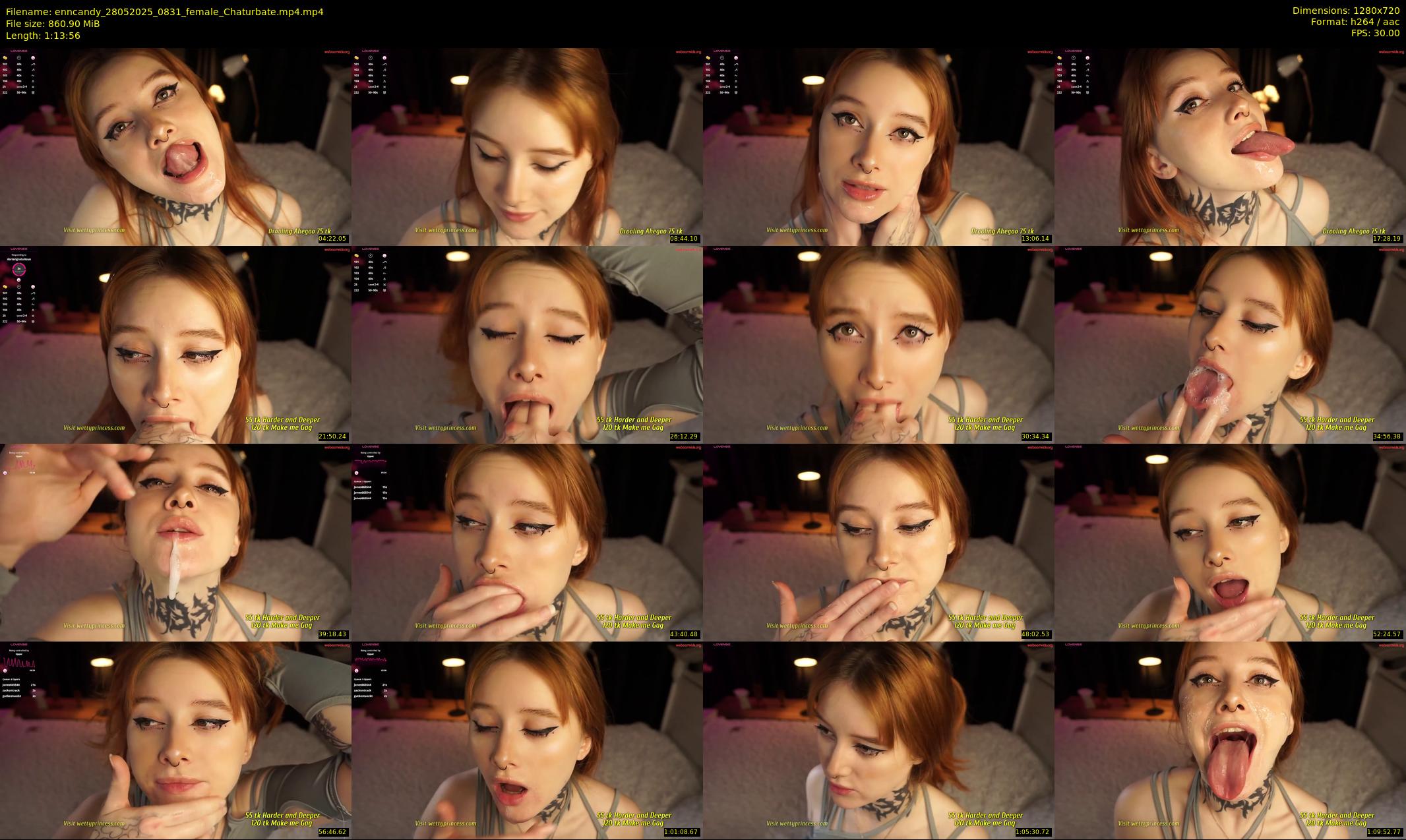 enncandy — 74 minute Chaturbate female cam show recording, 720p, May 28, 2025