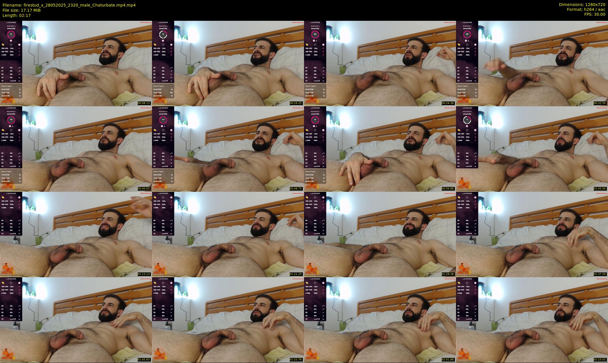 firestud_x — 3 minute Chaturbate male cam show recording, 720p, May 28, 2025