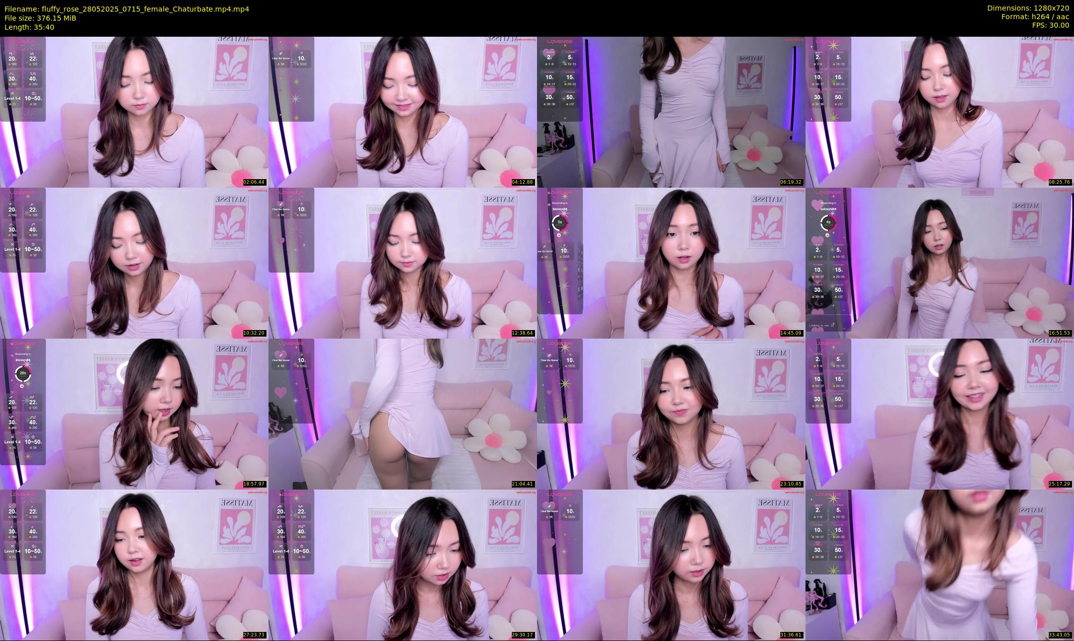 fluffy_rose — 36 minute Chaturbate female cam show recording, 720p, May 28, 2025