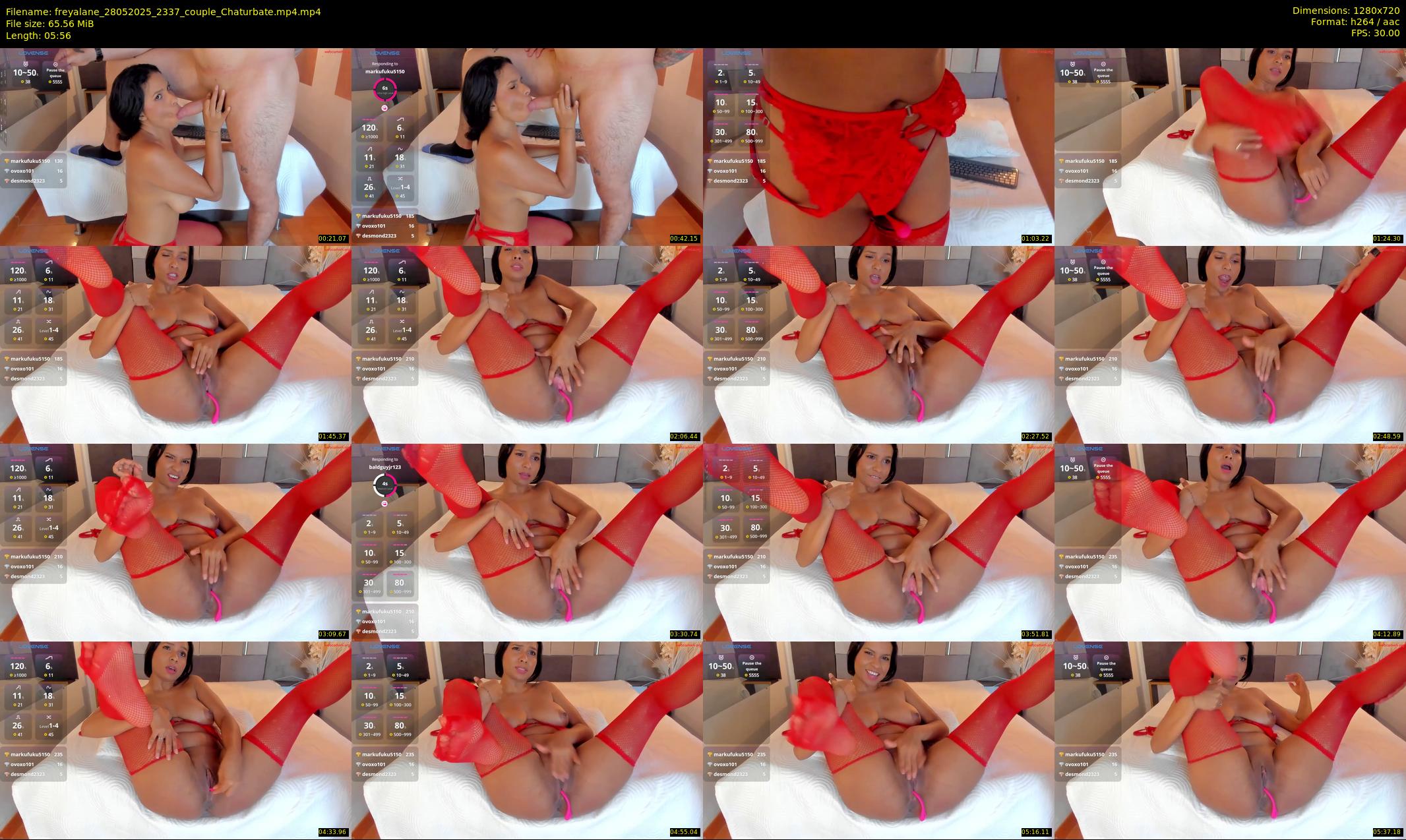 freyalane — 6 minute Chaturbate couple cam show recording, 720p, May 28, 2025