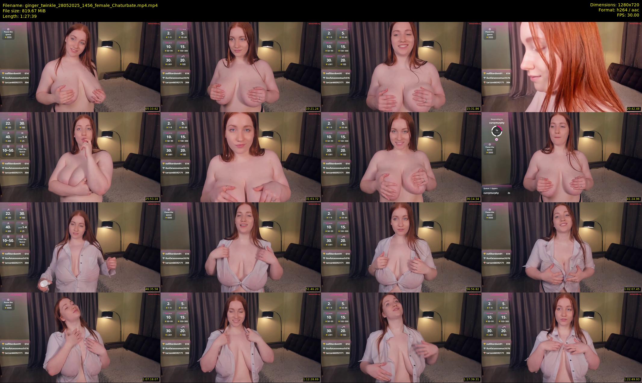 ginger_twinkle — 88 minute Chaturbate female cam show recording, 720p, May 28, 2025
