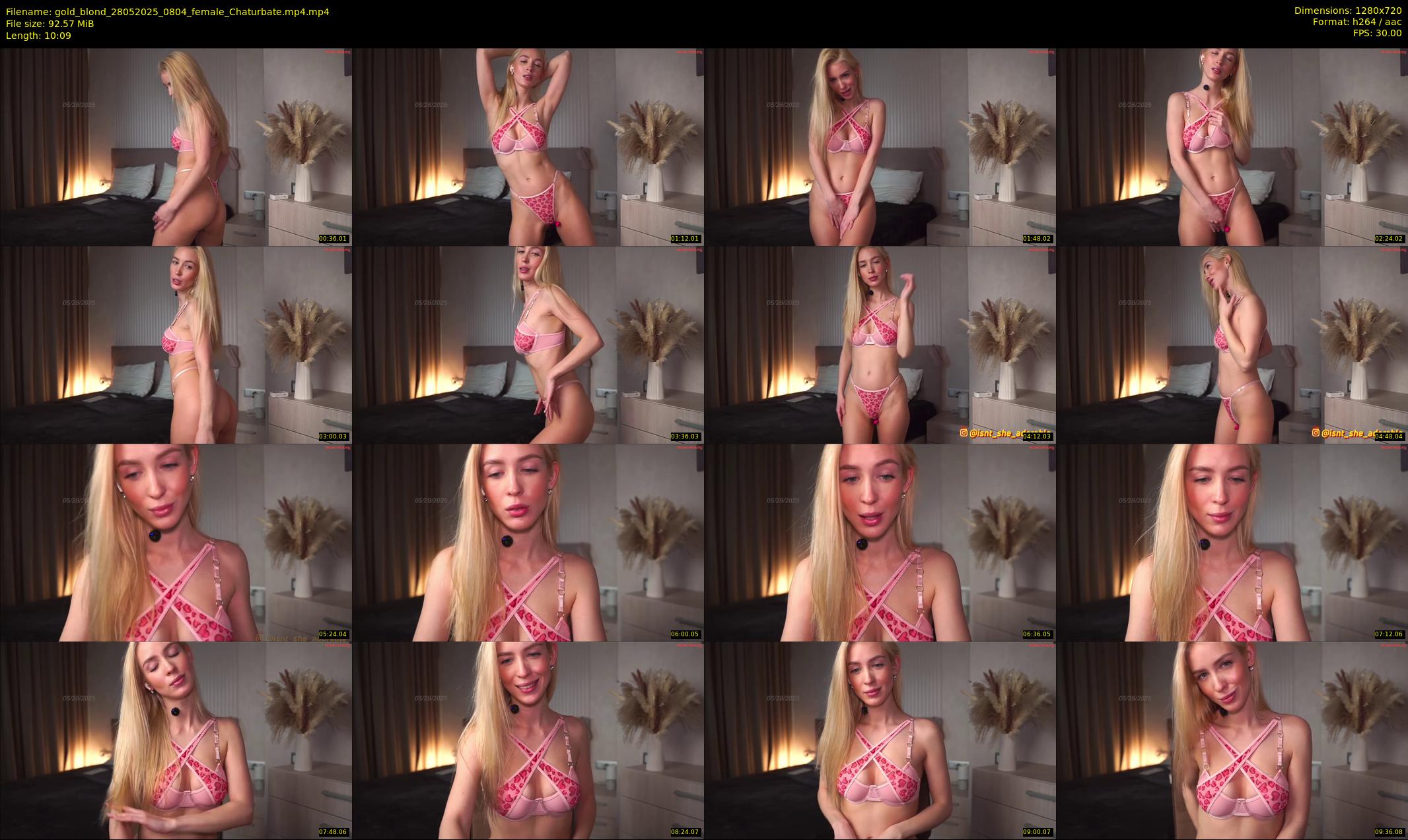gold_blond — 11 minute Chaturbate female cam show recording, 720p, May 28, 2025