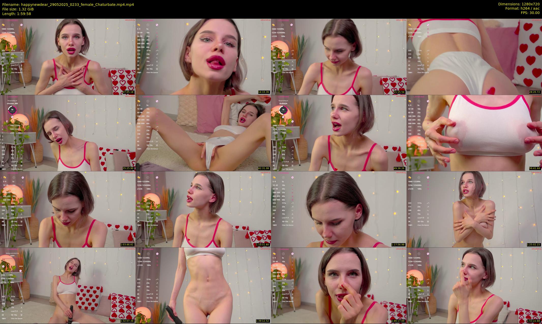 happynewdear — 120 minute Chaturbate female cam show recording, 720p, May 29, 2025