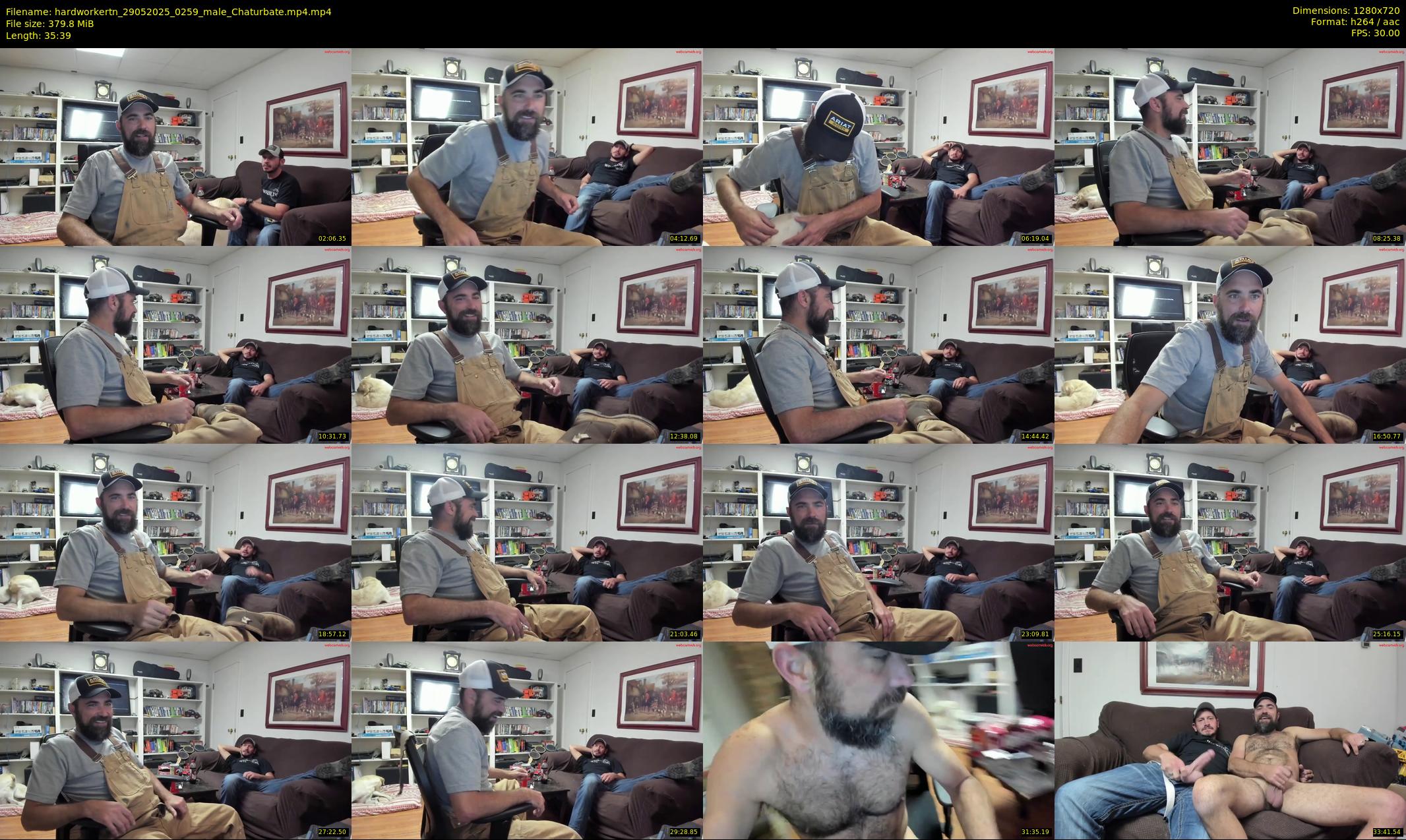 hardworkertn — 36 minute Chaturbate male cam show recording, 720p, May 29, 2025