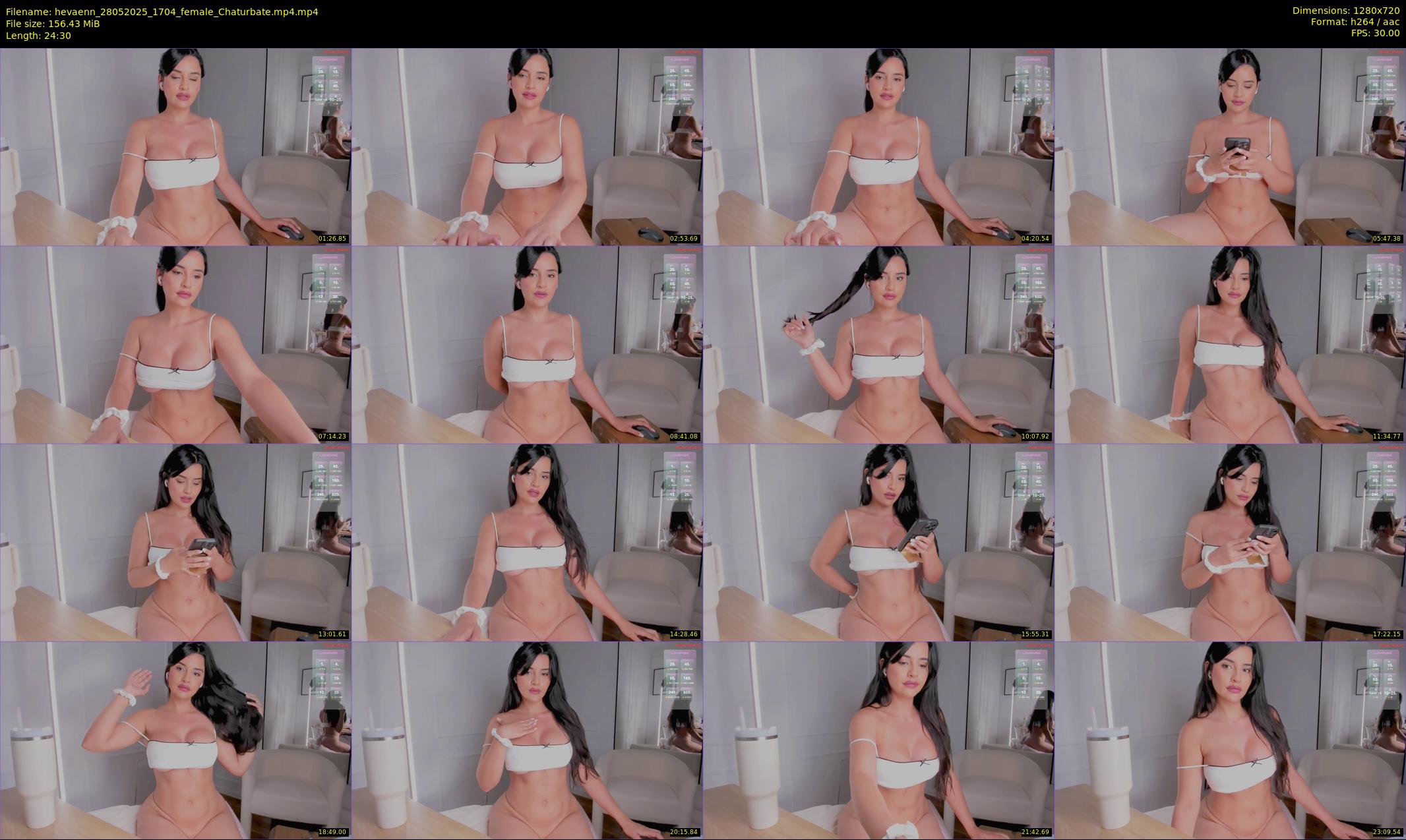 hevaenn — 25 minute Chaturbate female cam show recording, 720p, May 28, 2025