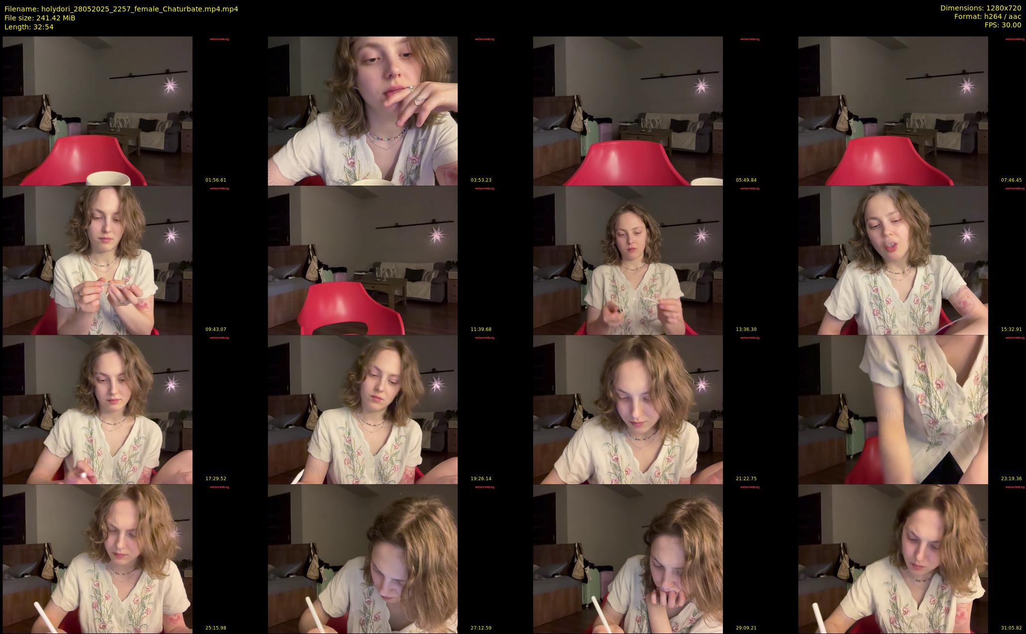holydori — 33 minute Chaturbate female cam show recording, 720p, May 28, 2025